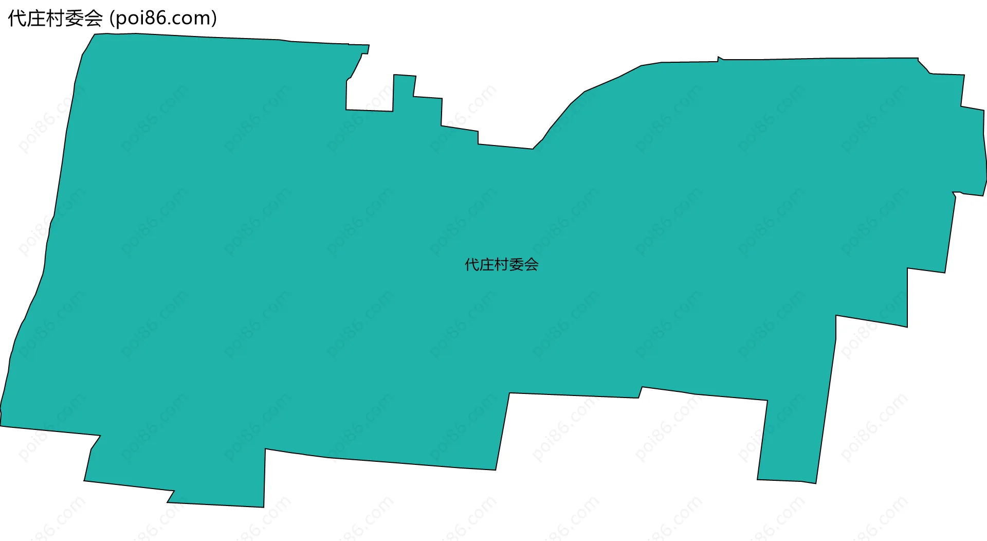 代庄村委会边界地图