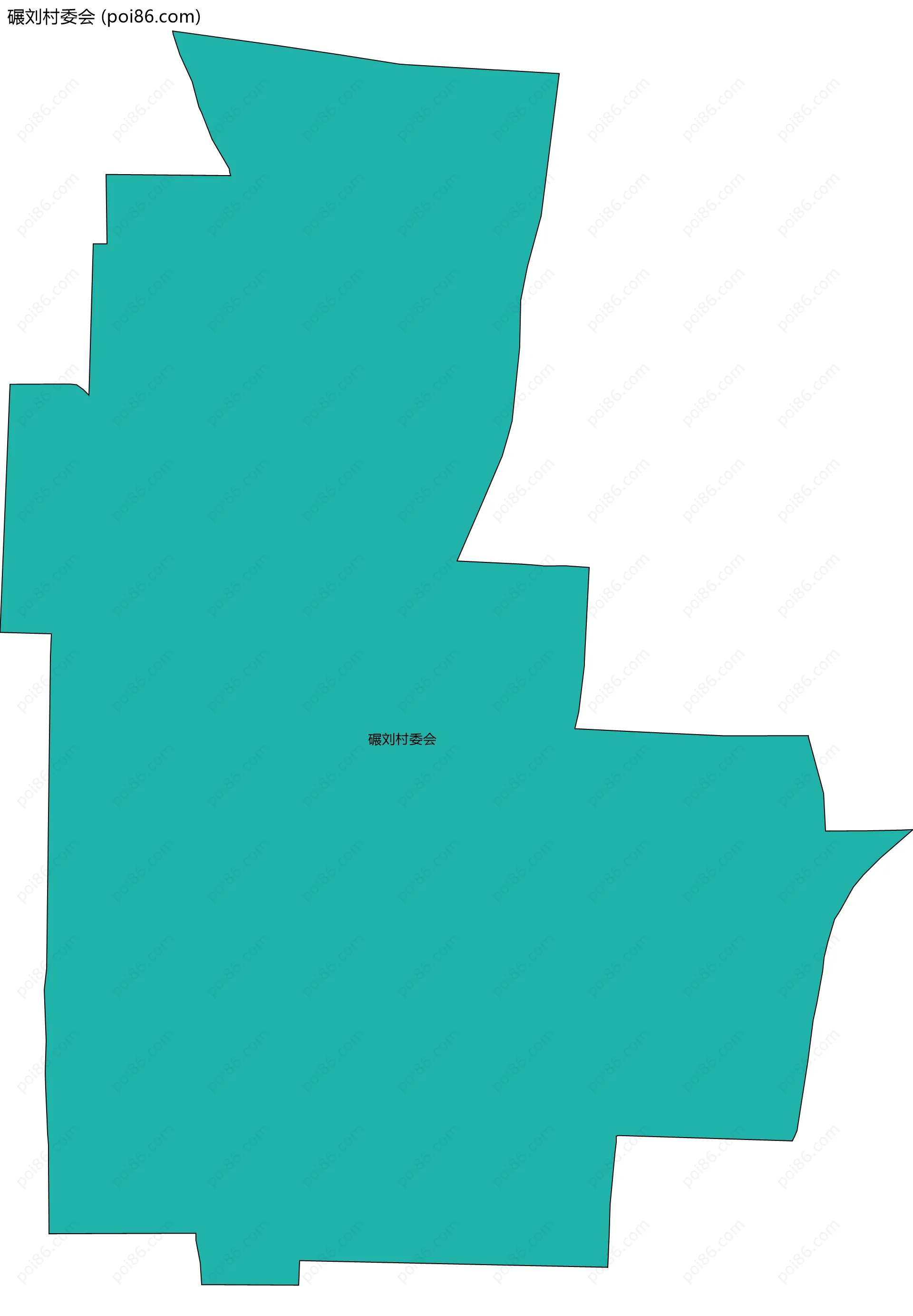 碾刘村委会边界地图