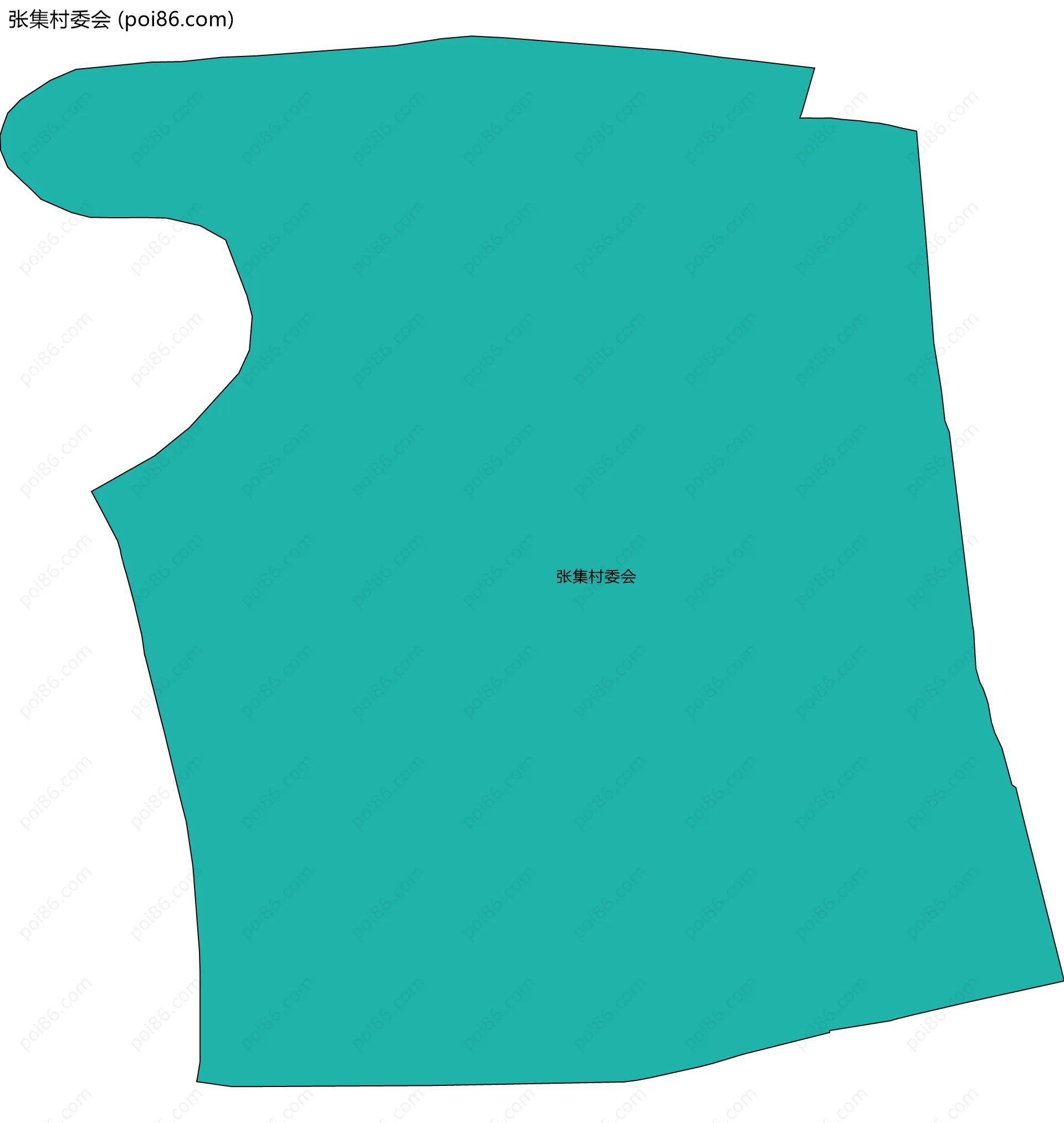 张集村委会边界地图