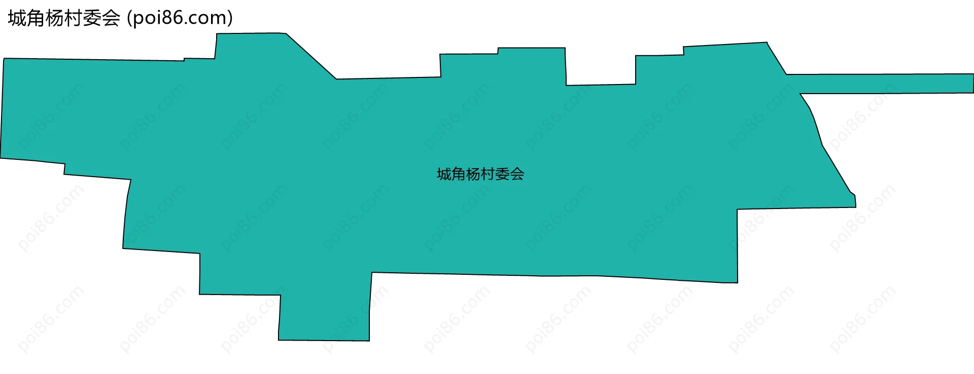 城角杨村委会边界地图