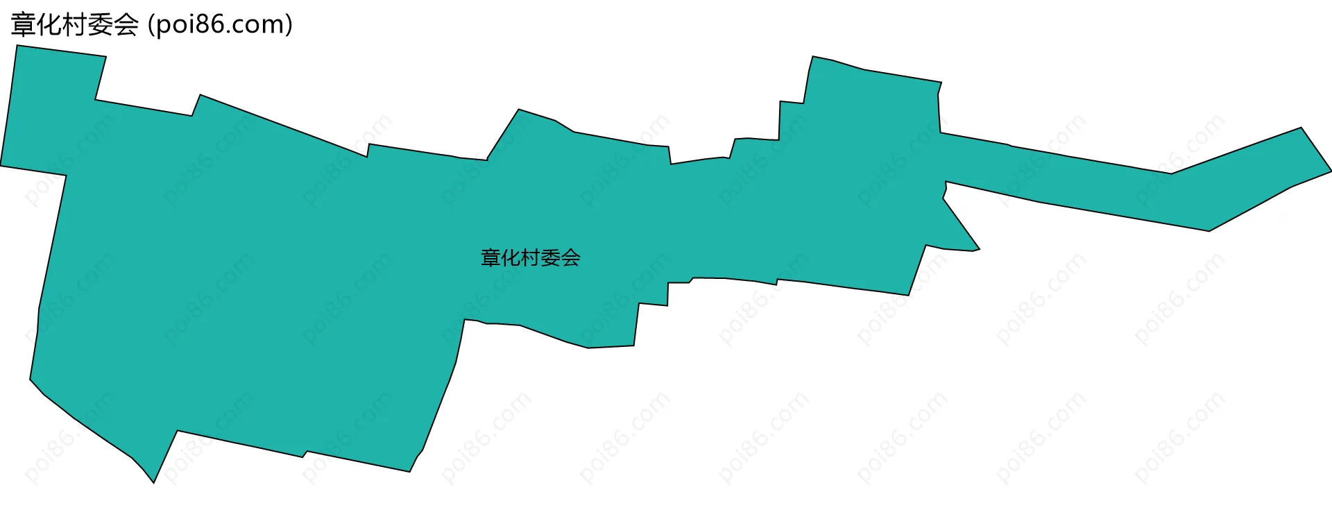 章化村委会边界地图