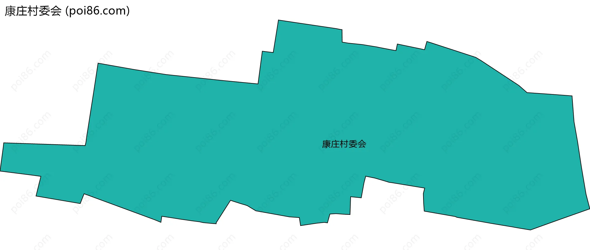 康庄村委会边界地图