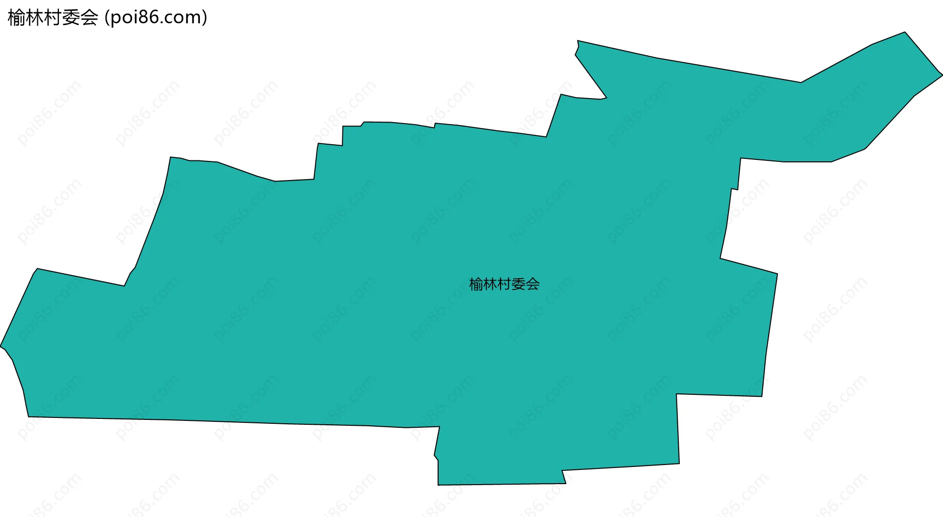 榆林村委会边界地图