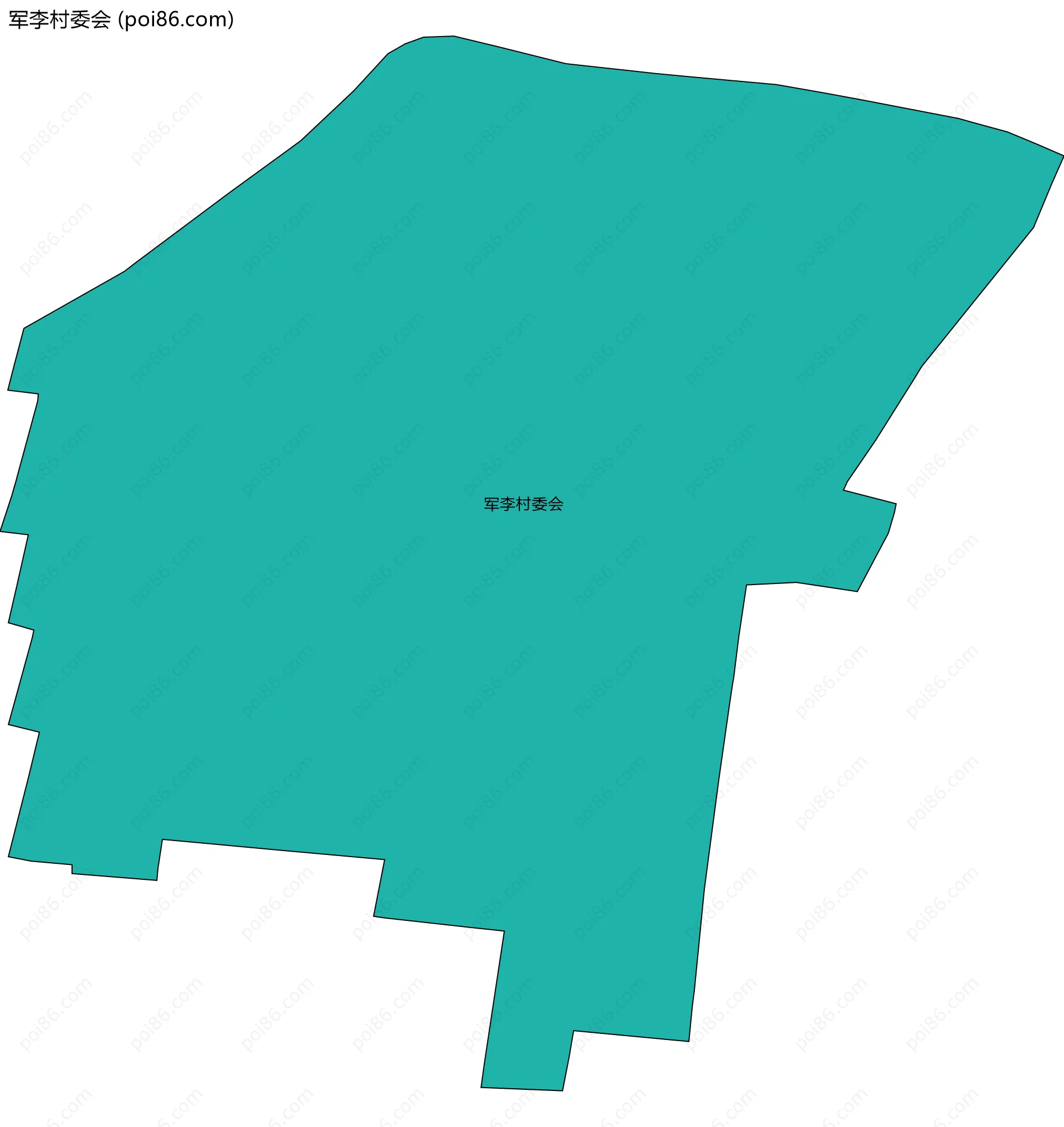 军李村委会边界地图