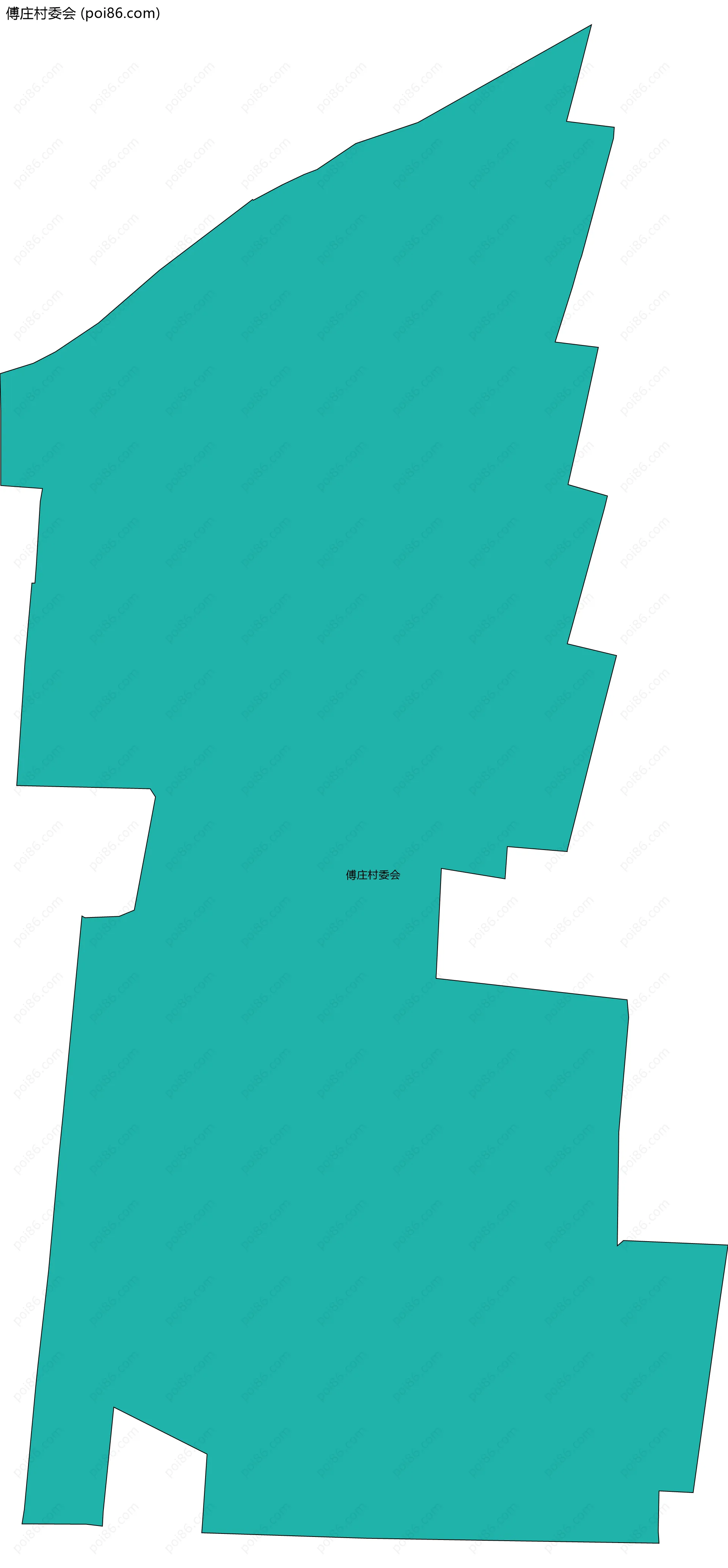 傅庄村委会边界地图
