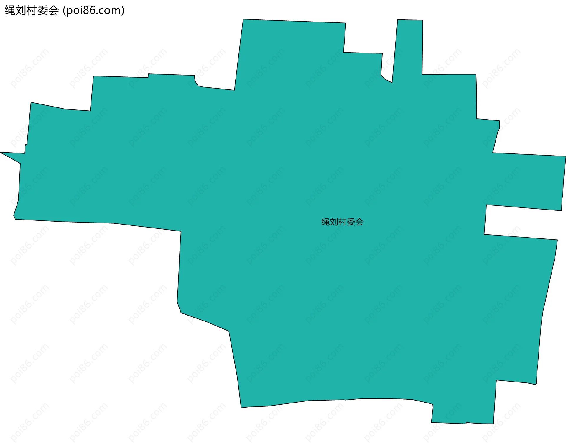 绳刘村委会边界地图