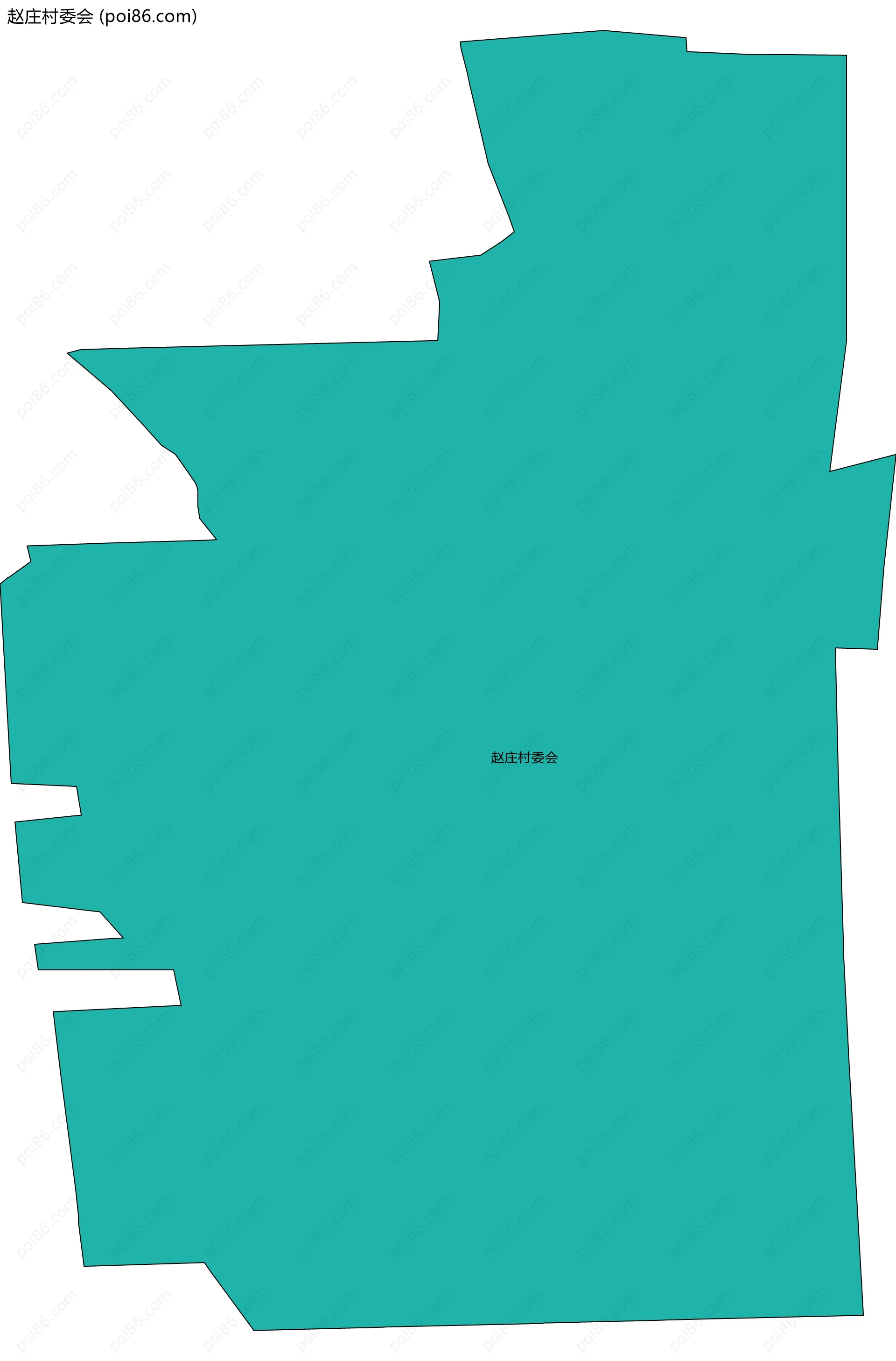 赵庄村委会边界地图