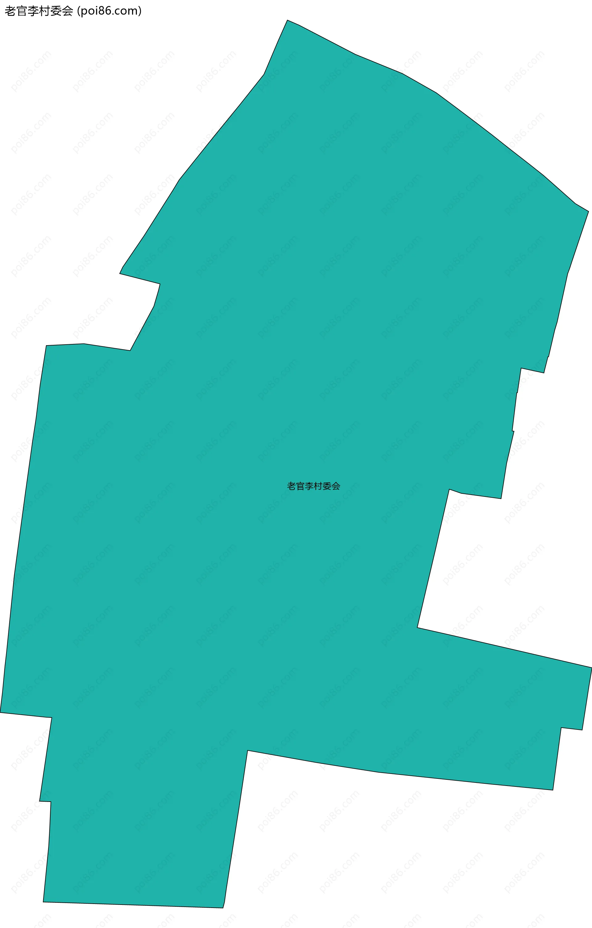 老官李村委会边界地图