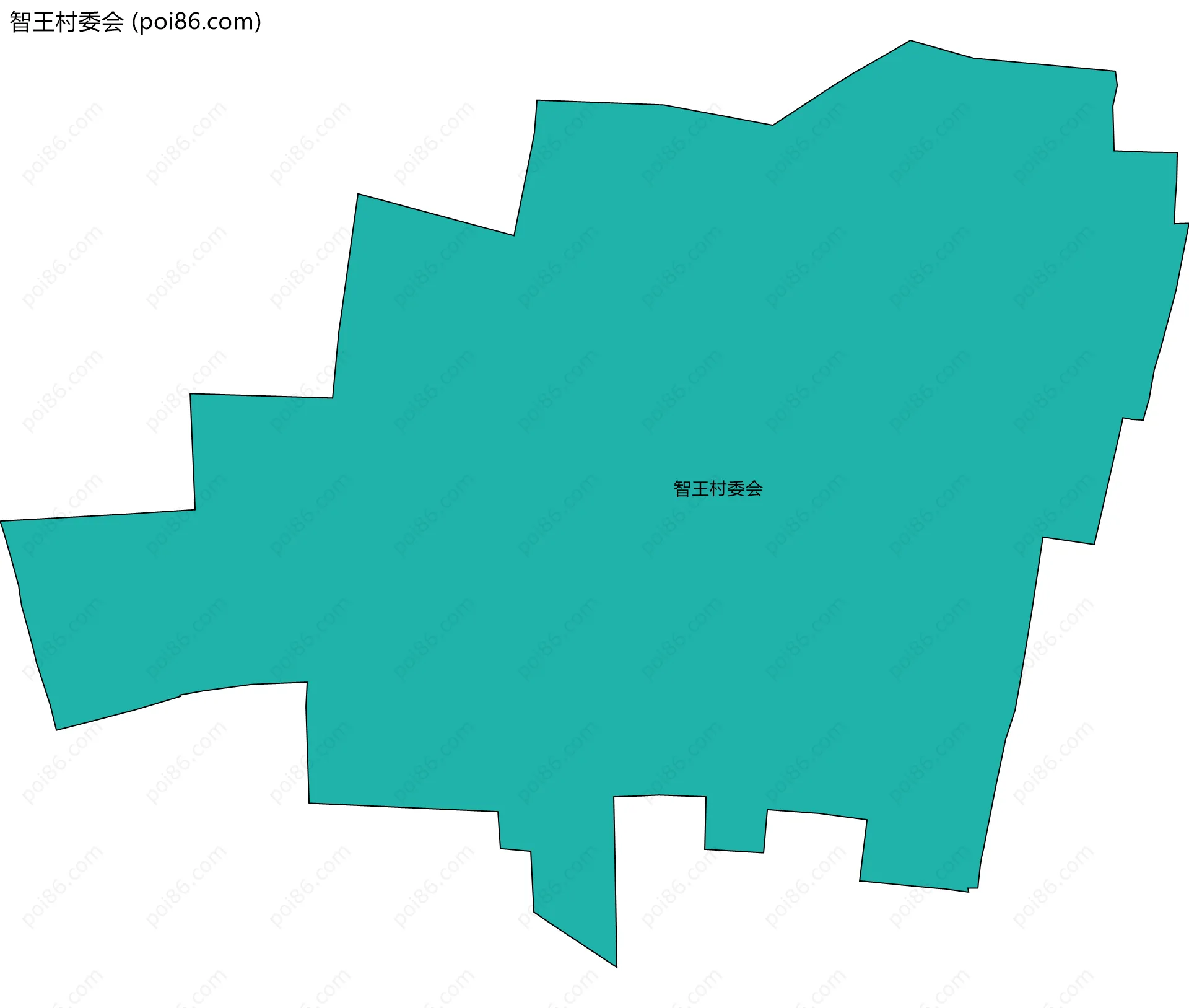 智王村委会边界地图