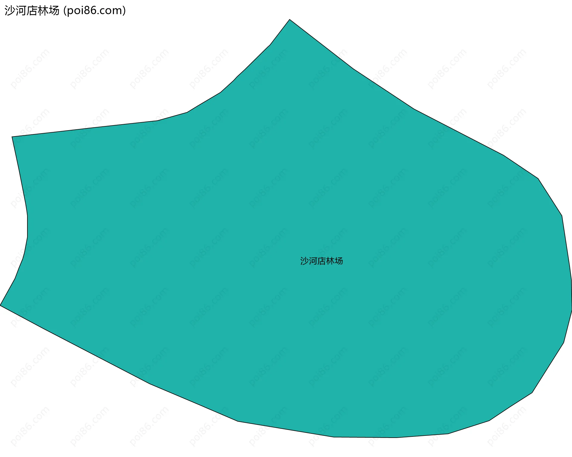 沙河店林场边界地图