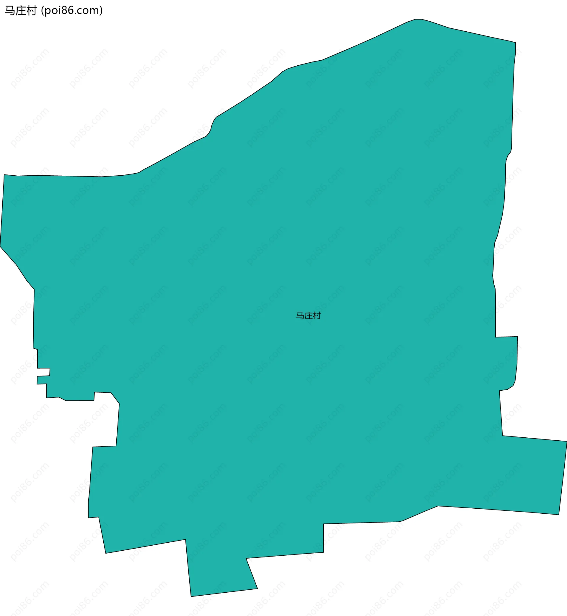 马庄村边界地图