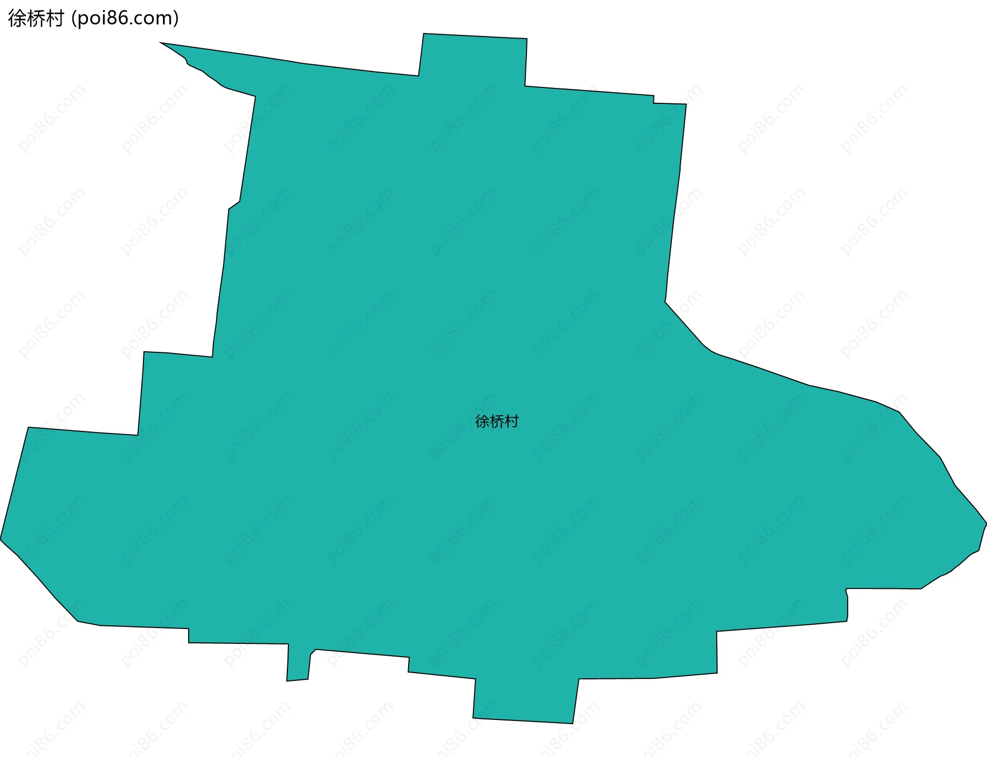 徐桥村边界地图