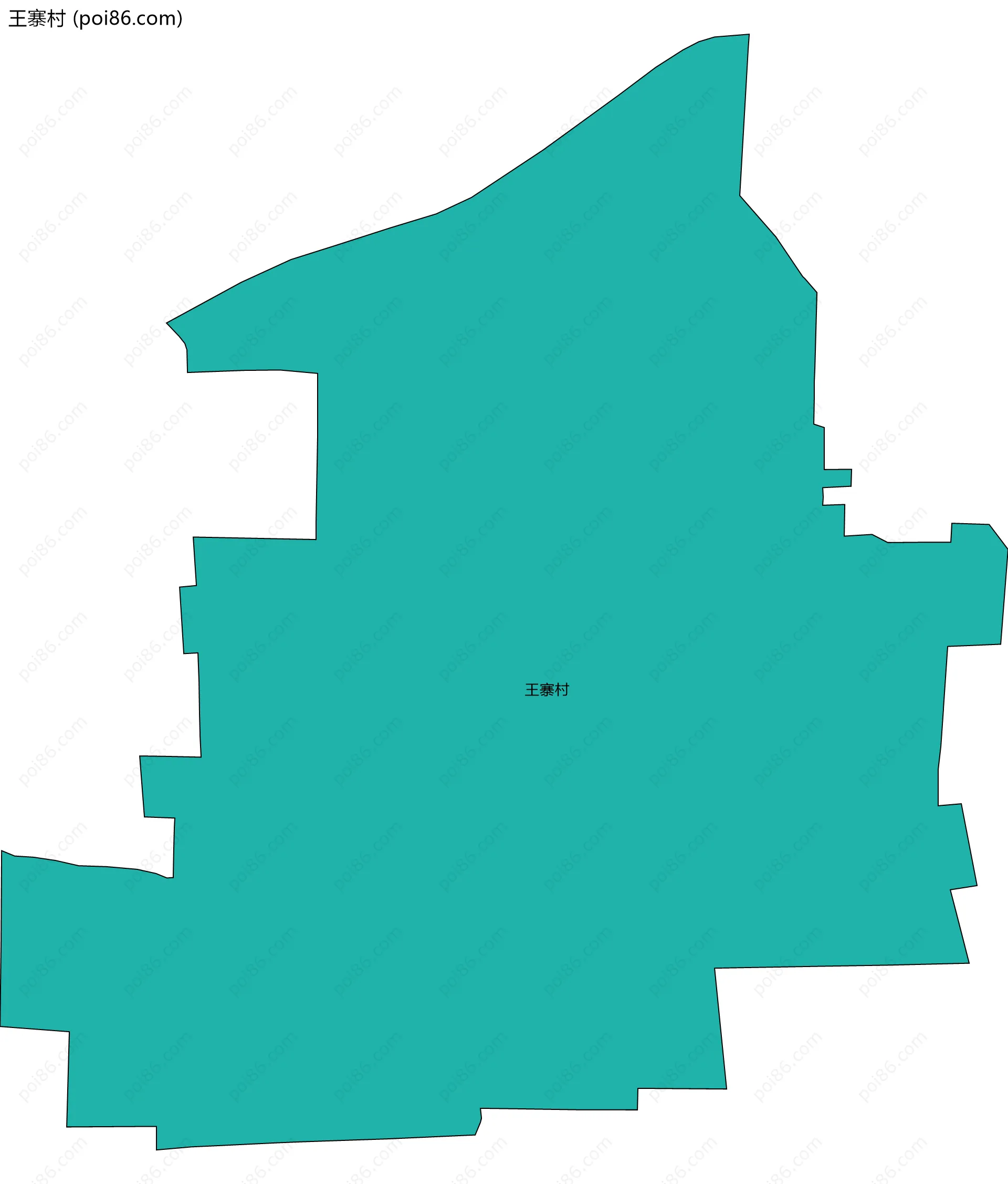 王寨村边界地图