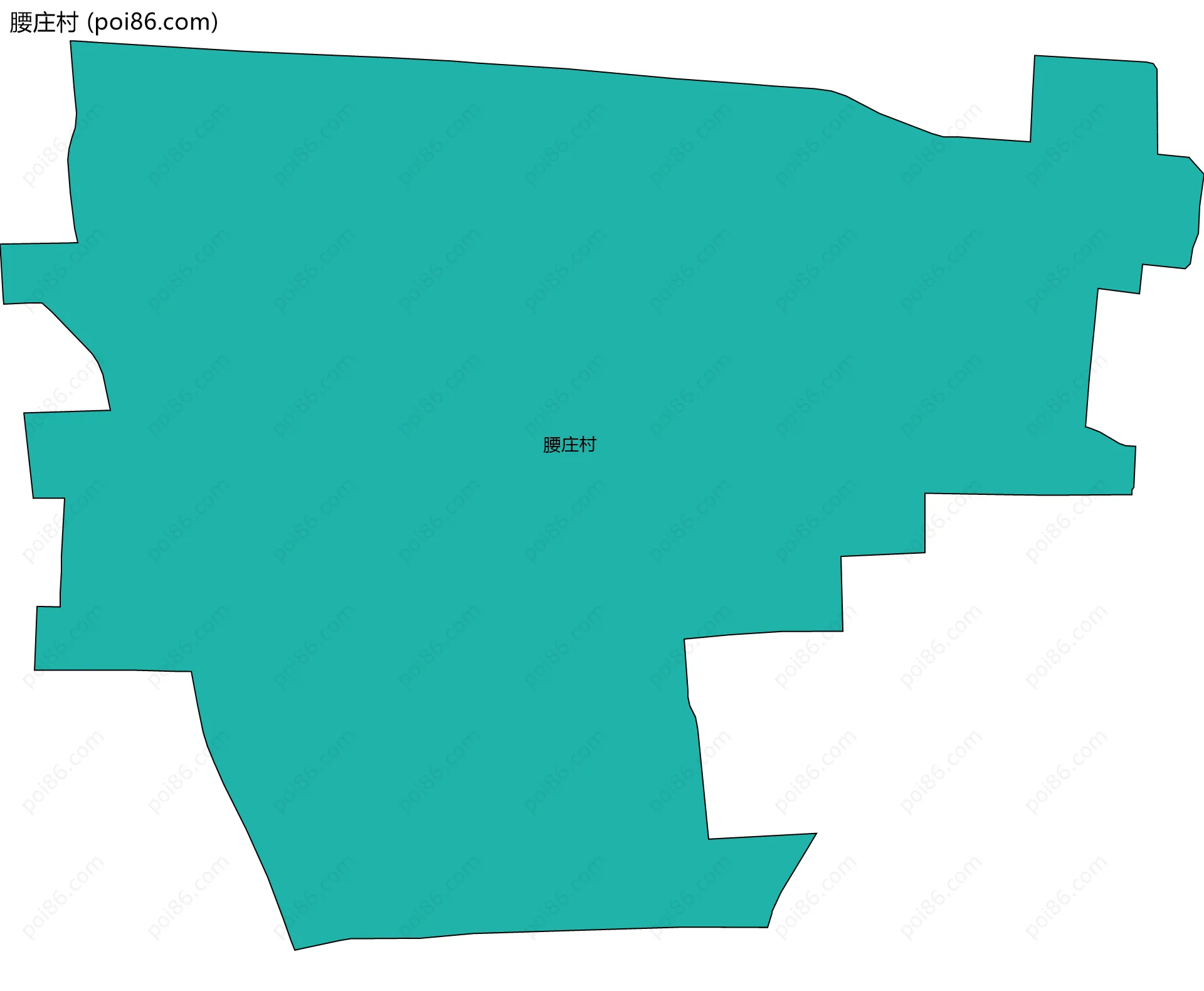 腰庄村边界地图