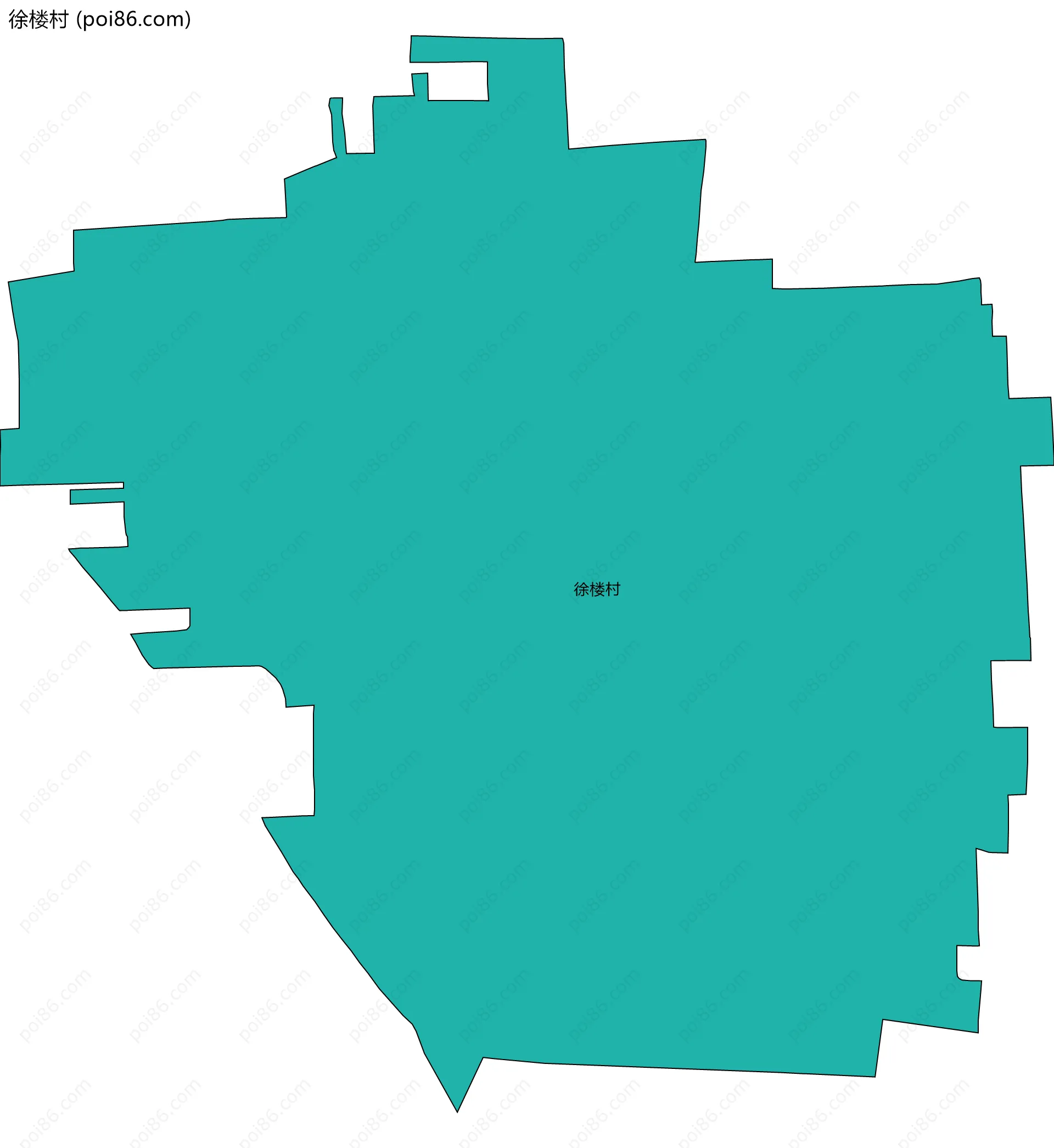 徐楼村边界地图