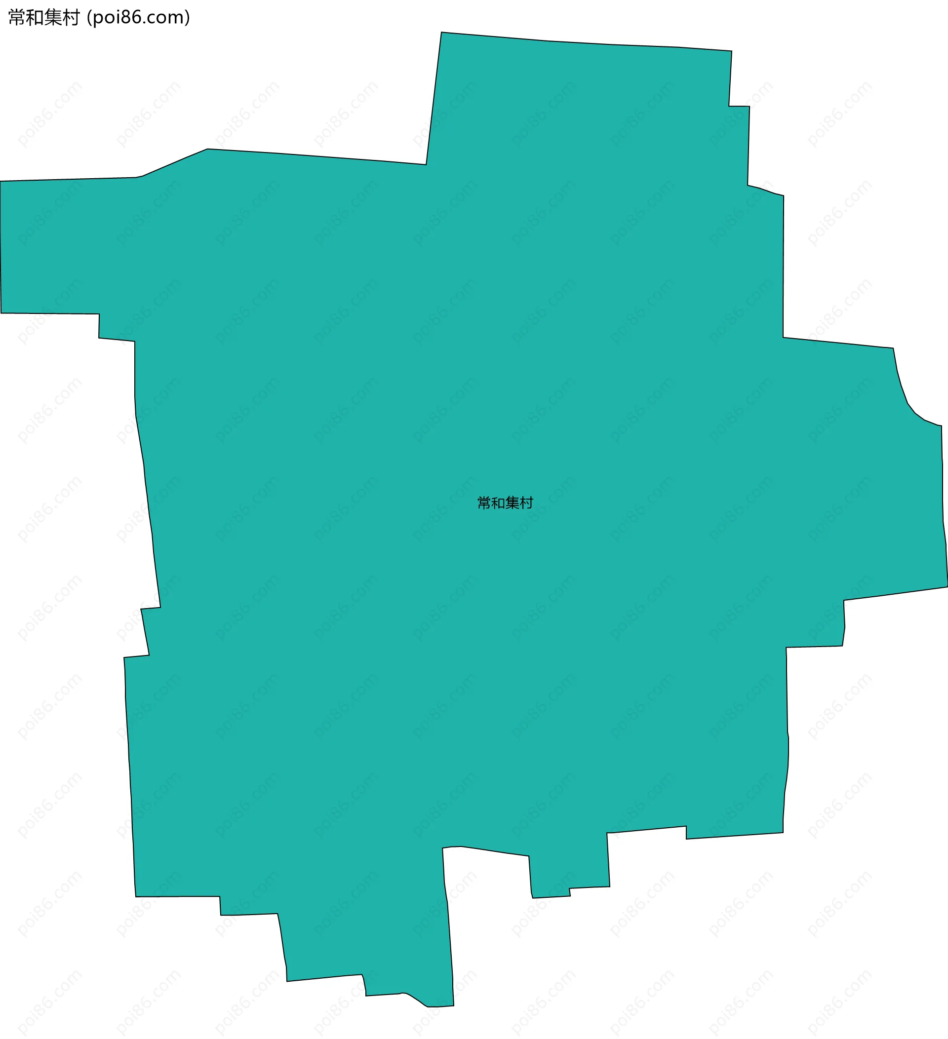 常和集村边界地图