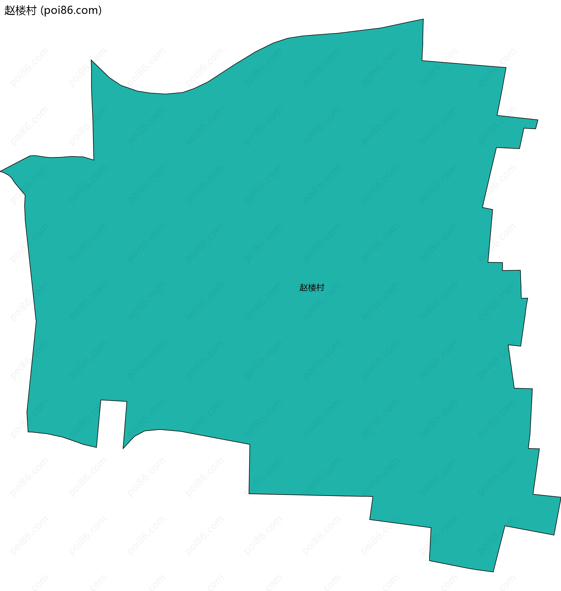 赵楼村边界地图