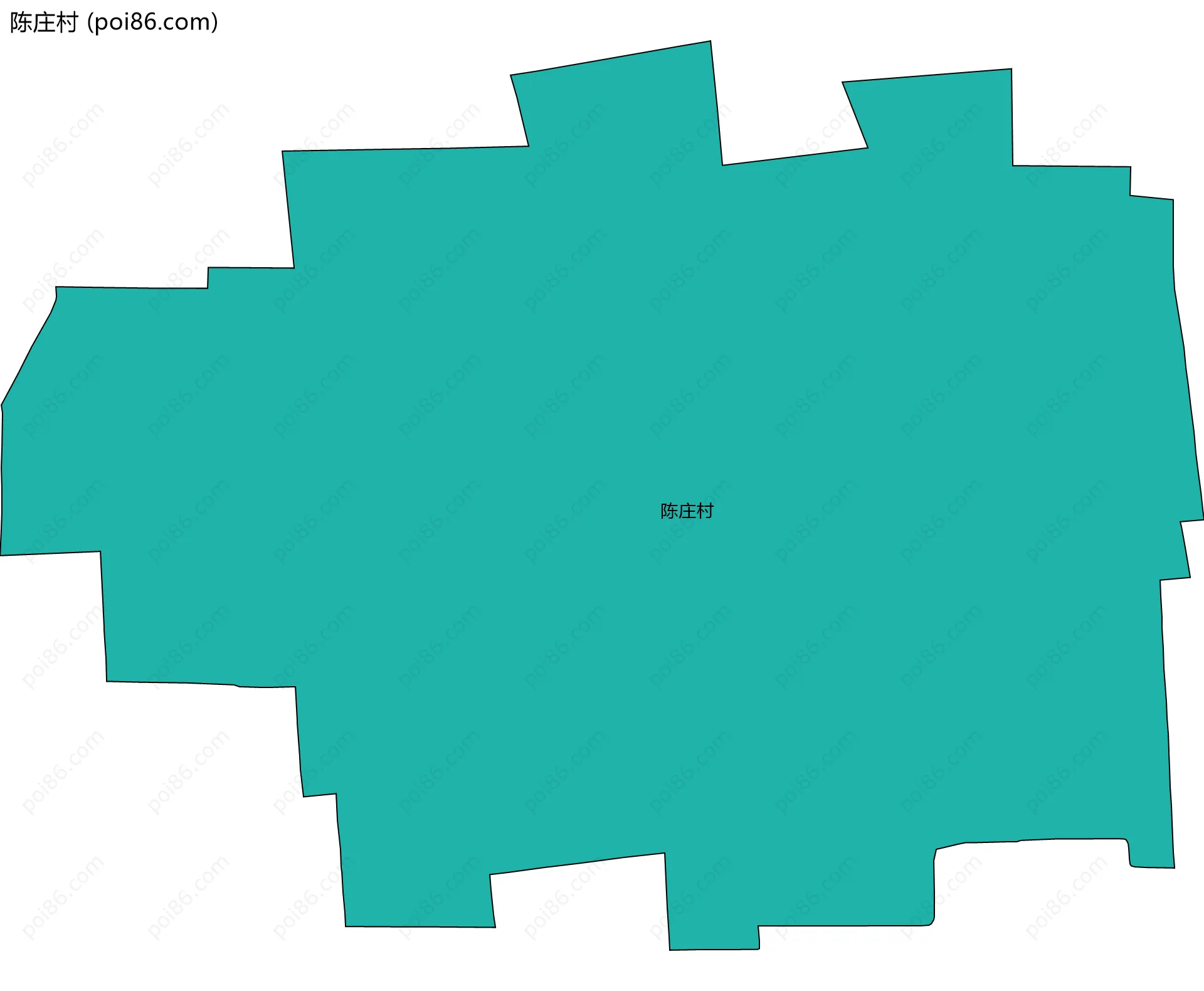 陈庄村边界地图