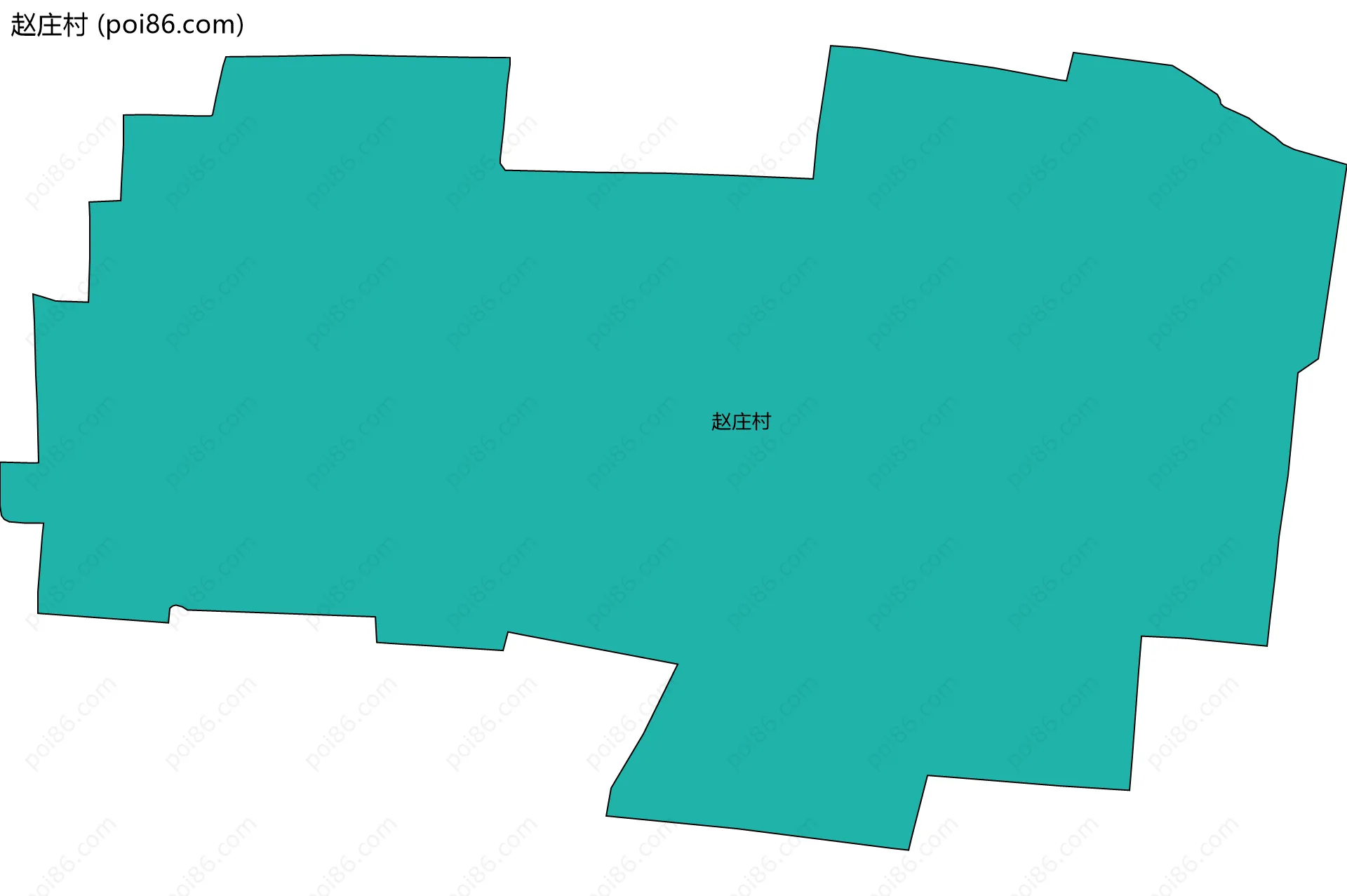 赵庄村边界地图