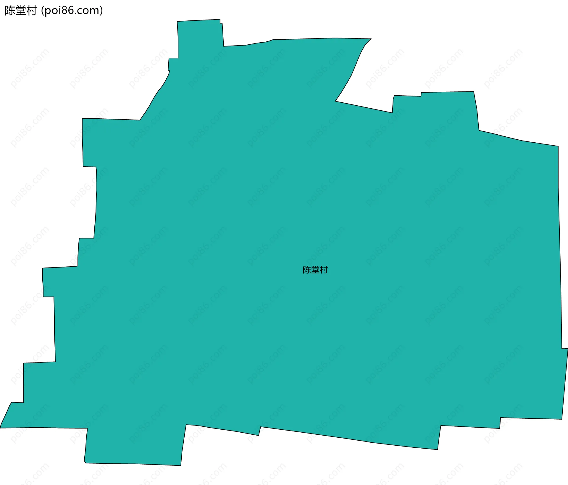 陈堂村边界地图
