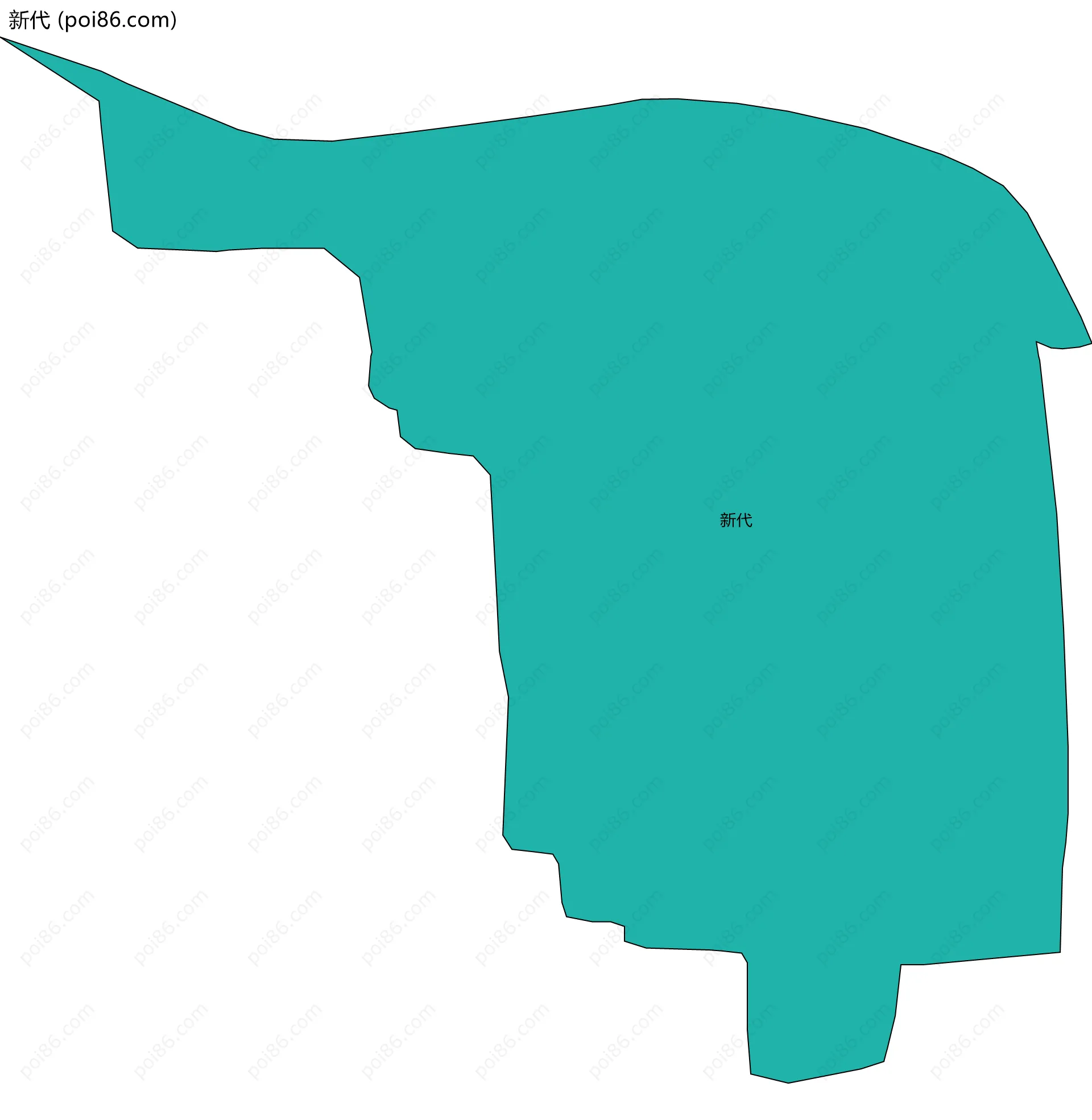 新代边界地图