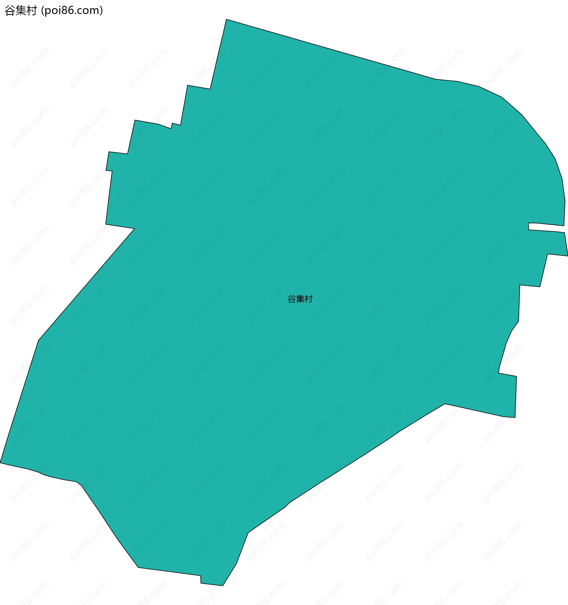 谷集村边界地图