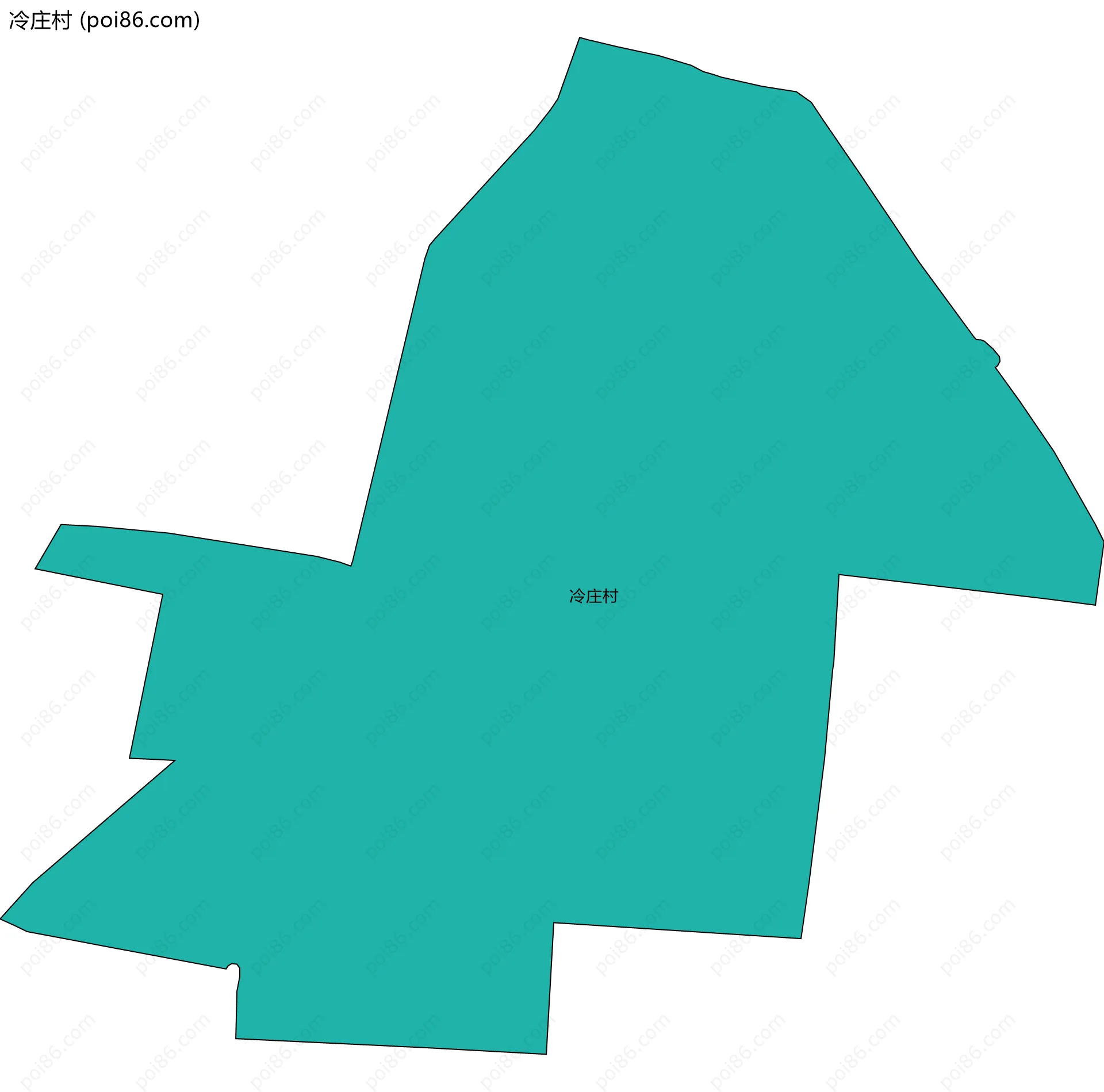 冷庄村边界地图
