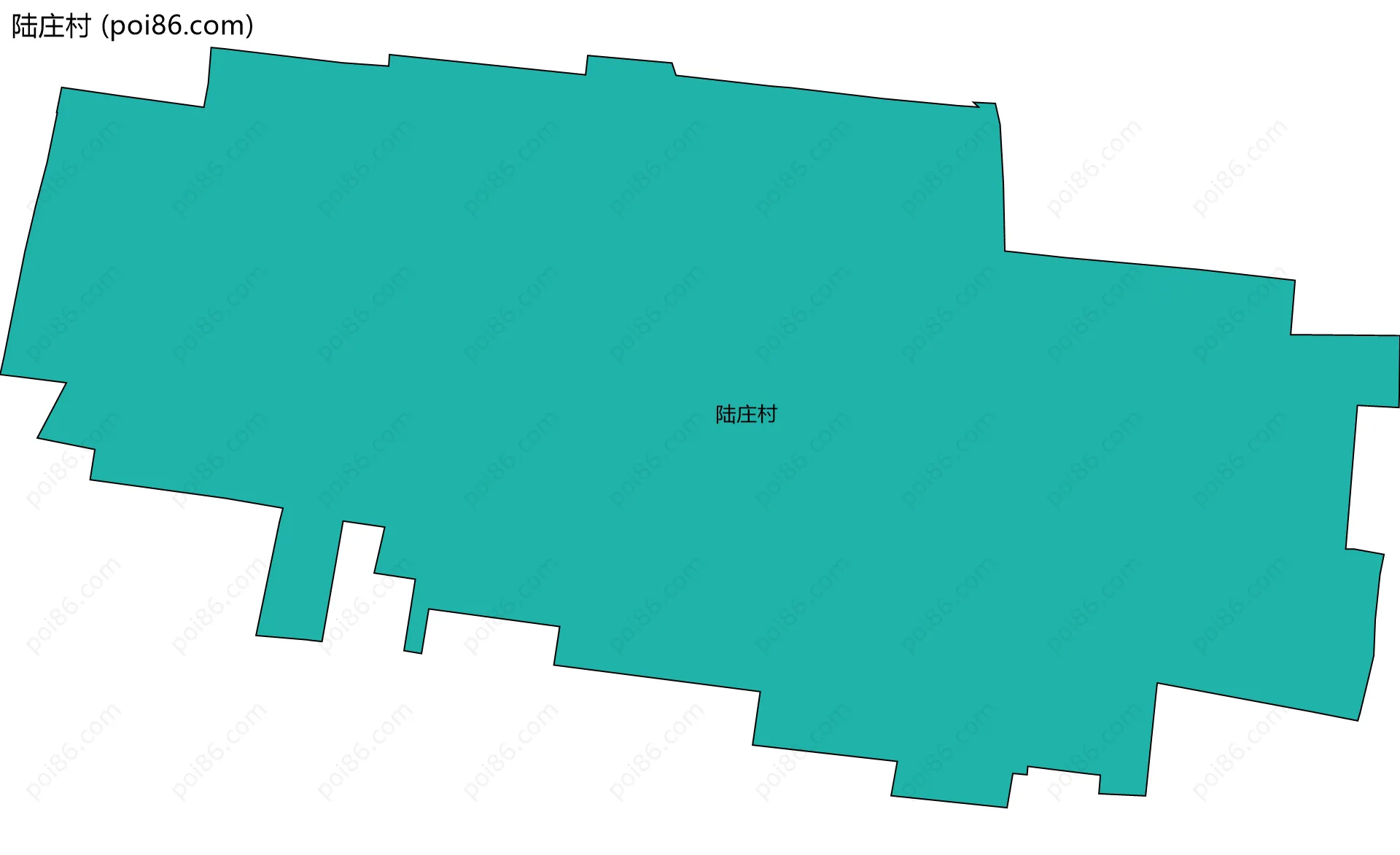 陆庄村边界地图