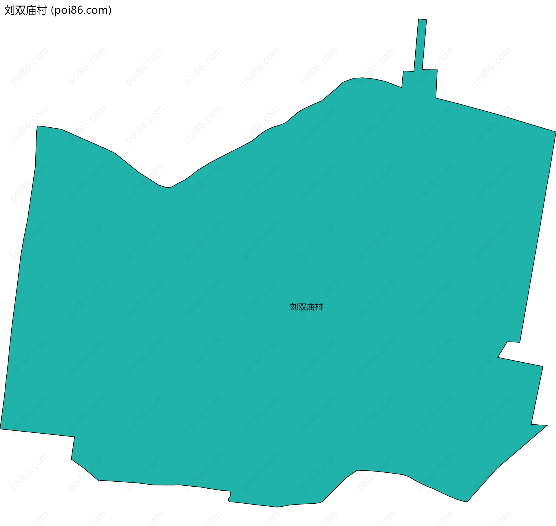 刘双庙村边界地图