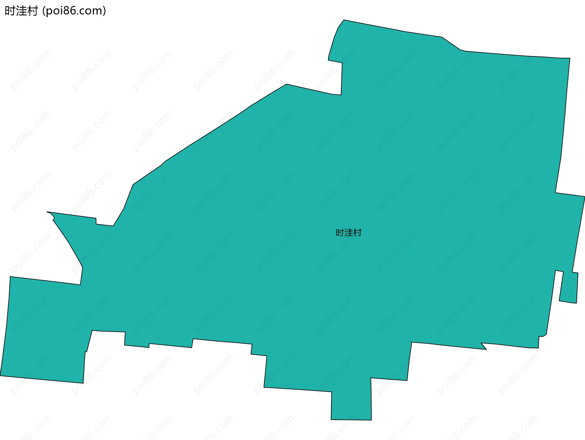 时洼村边界地图