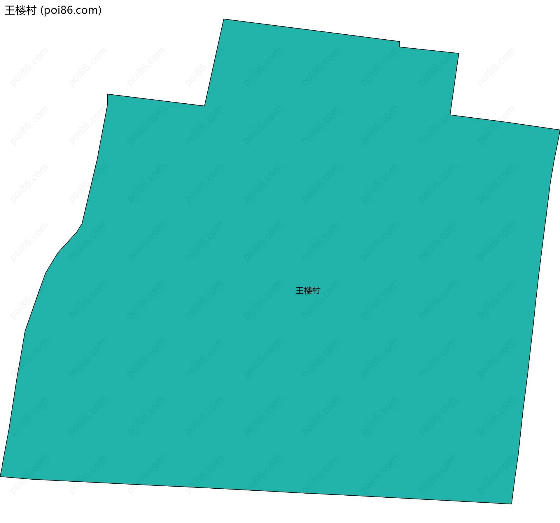 王楼村边界地图