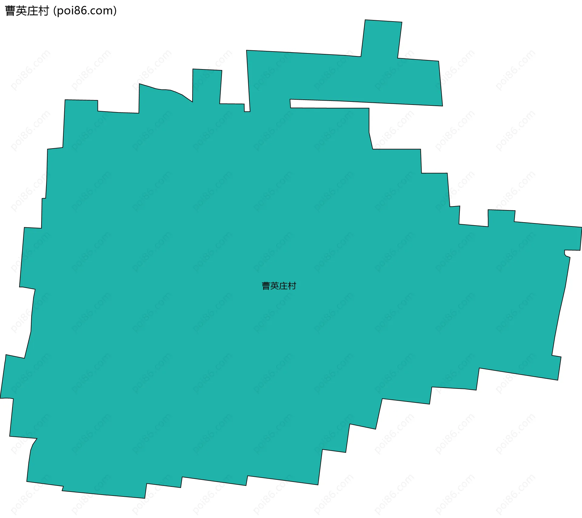 曹英庄村边界地图