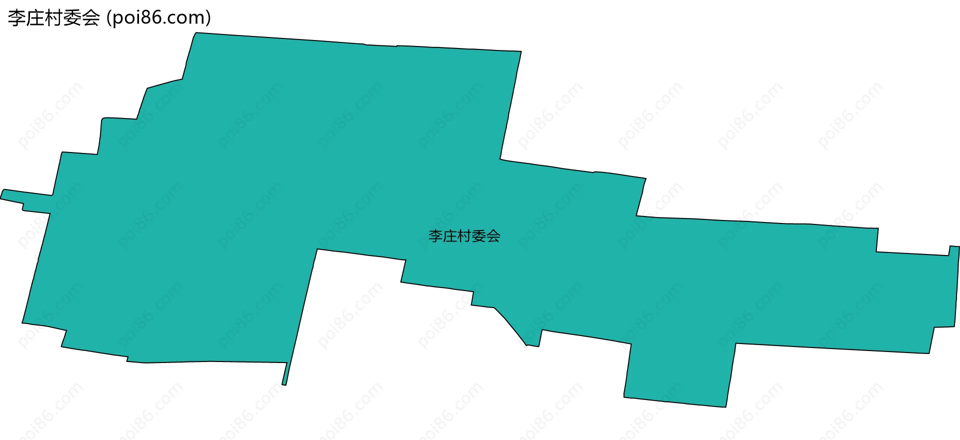 李庄村委会边界地图