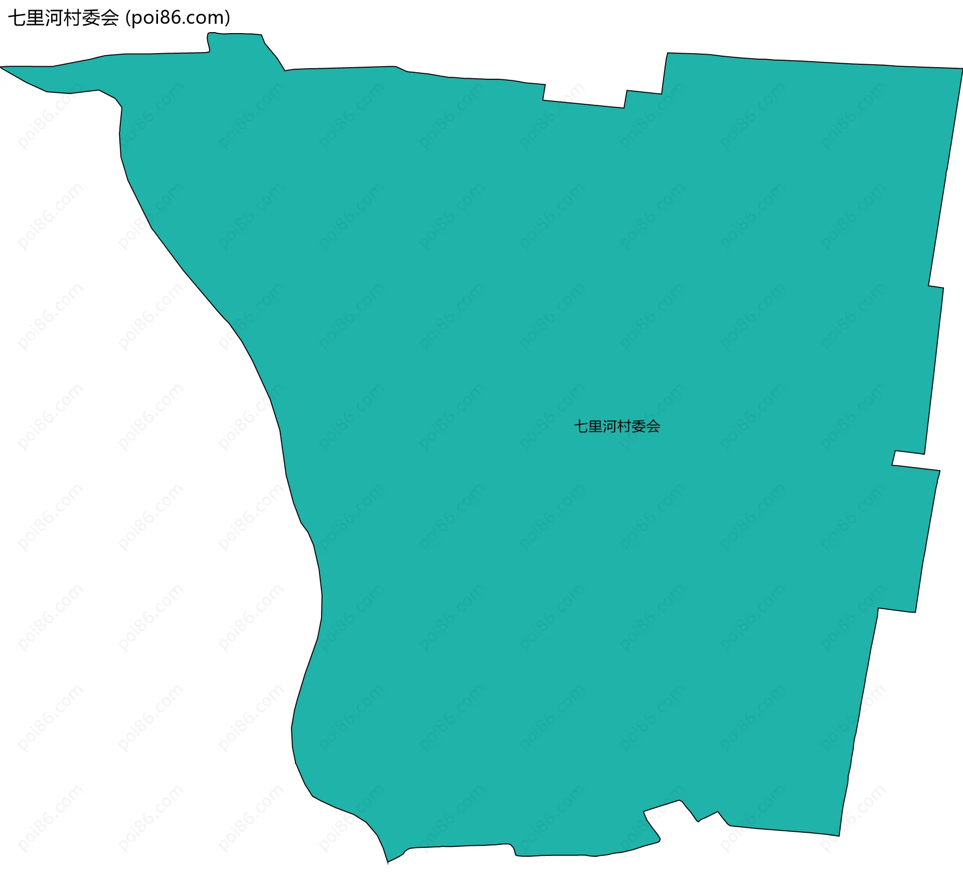 七里河村委会边界地图