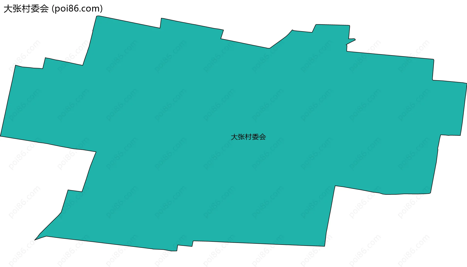 大张村委会边界地图