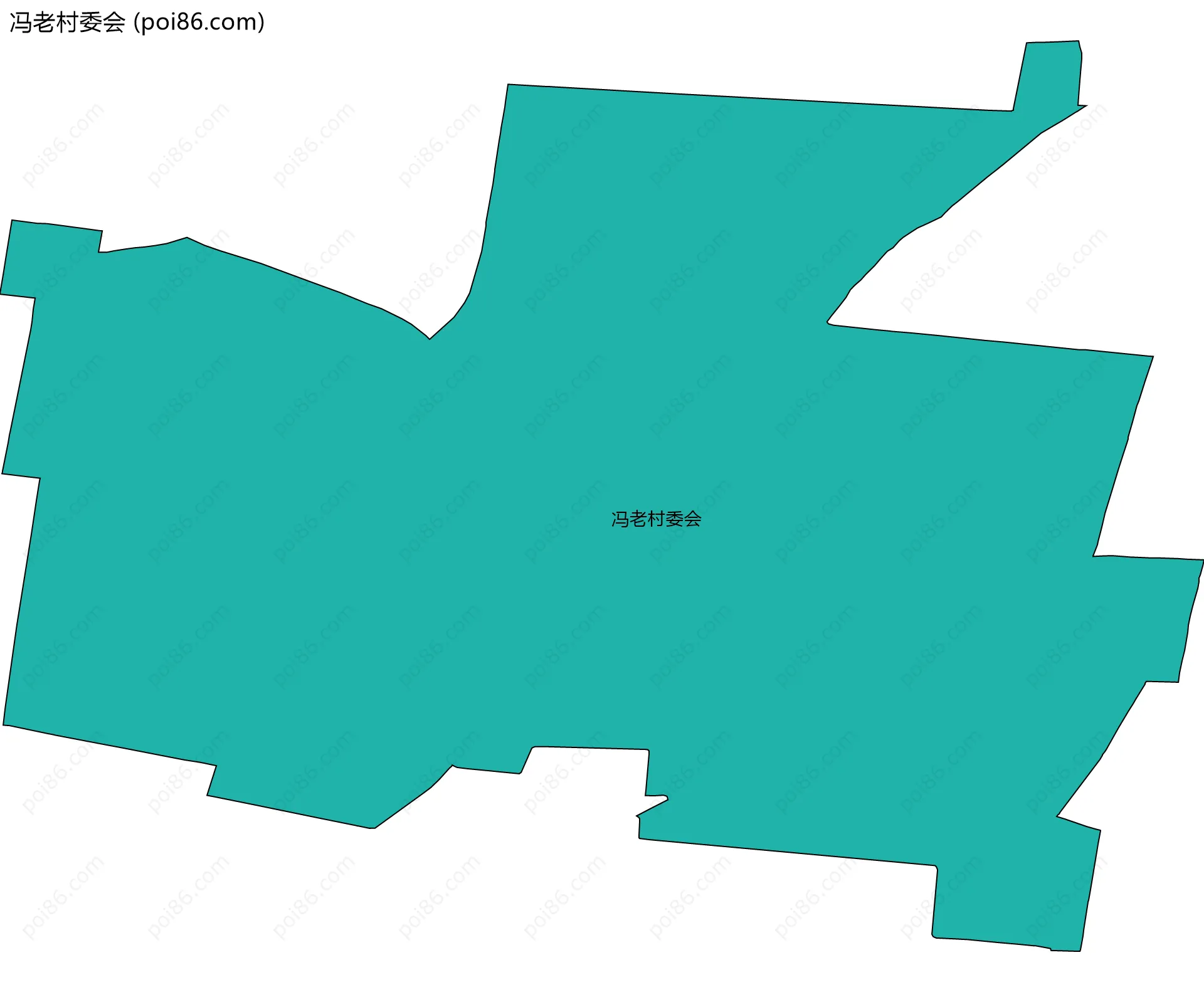 冯老村委会边界地图