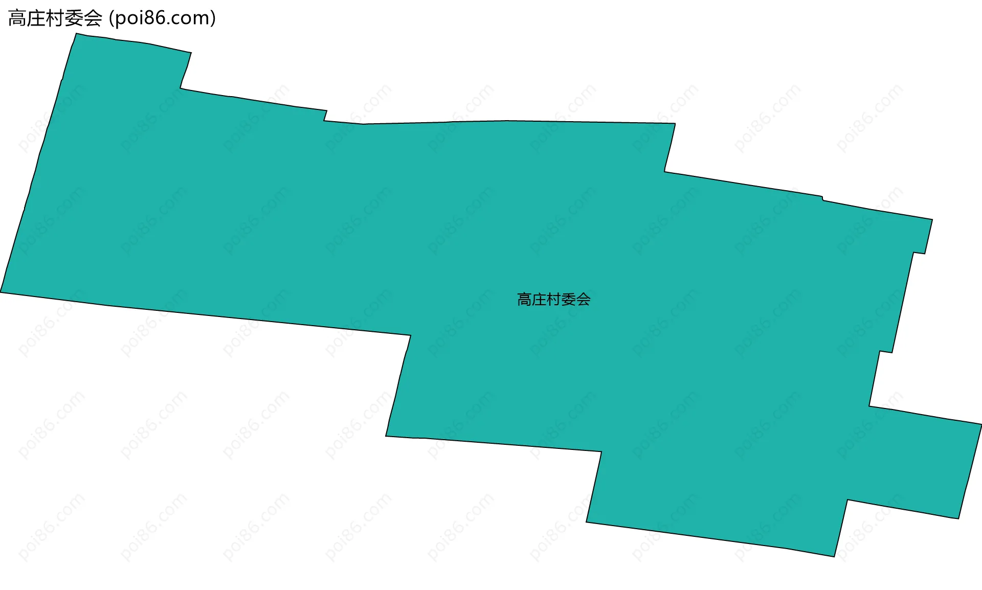 高庄村委会边界地图