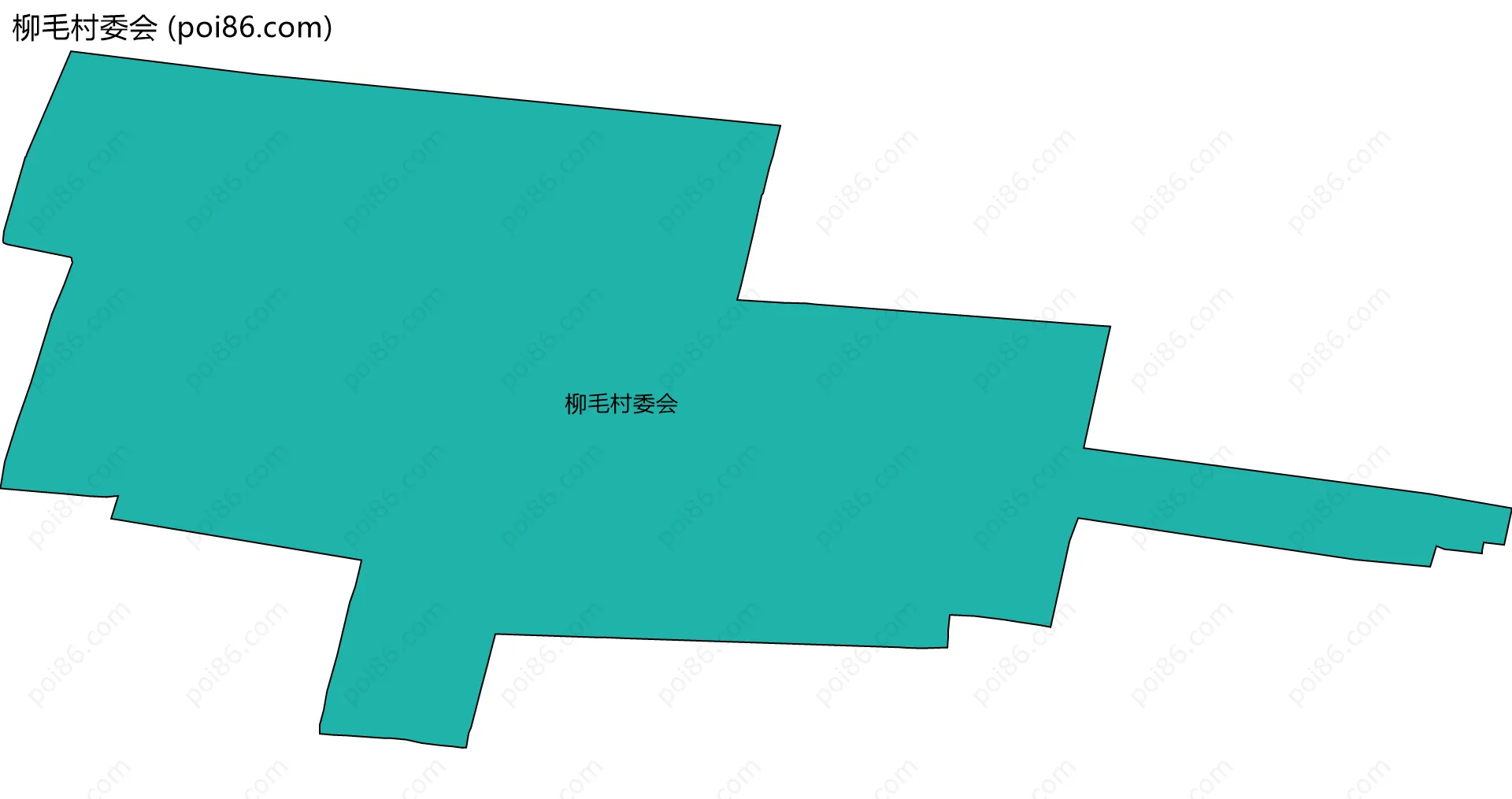 柳毛村委会边界地图