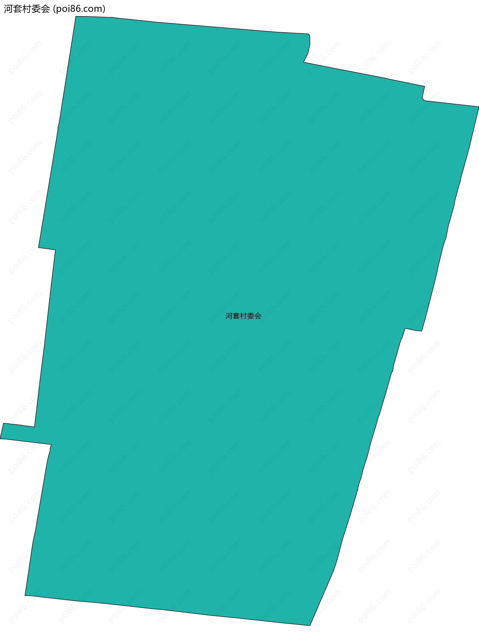 河套村委会边界地图