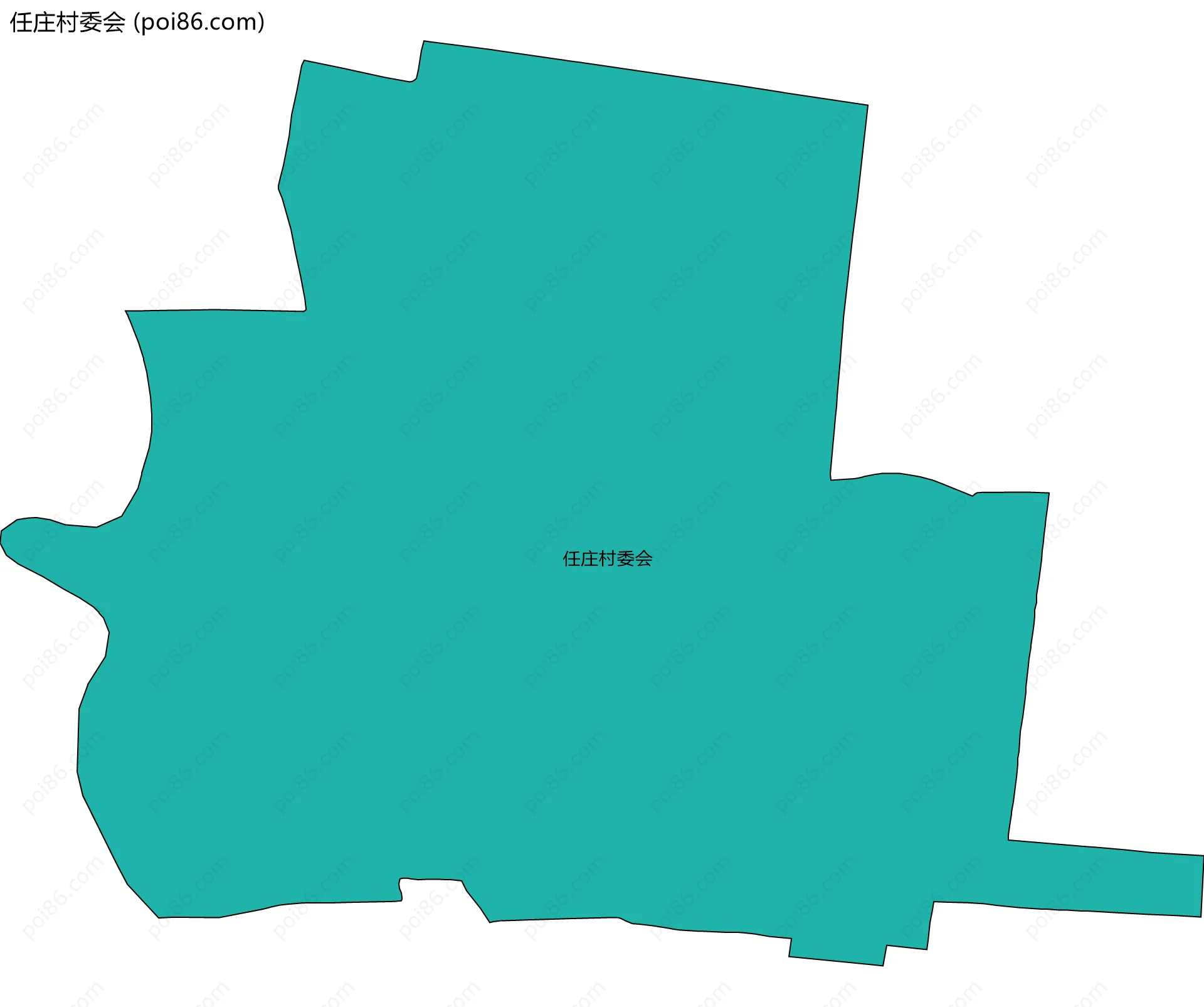 任庄村委会边界地图