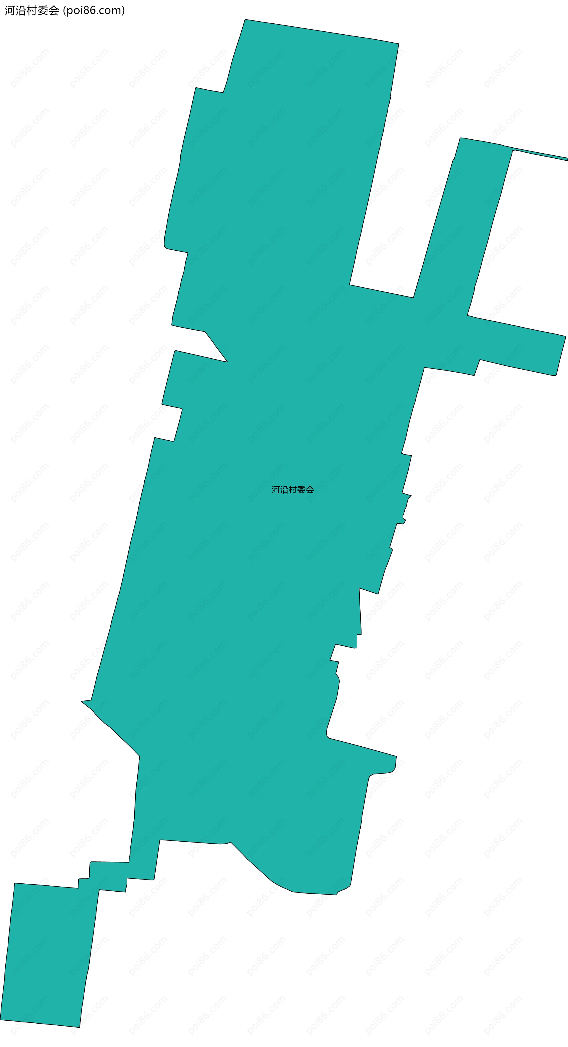 河沿村委会边界地图