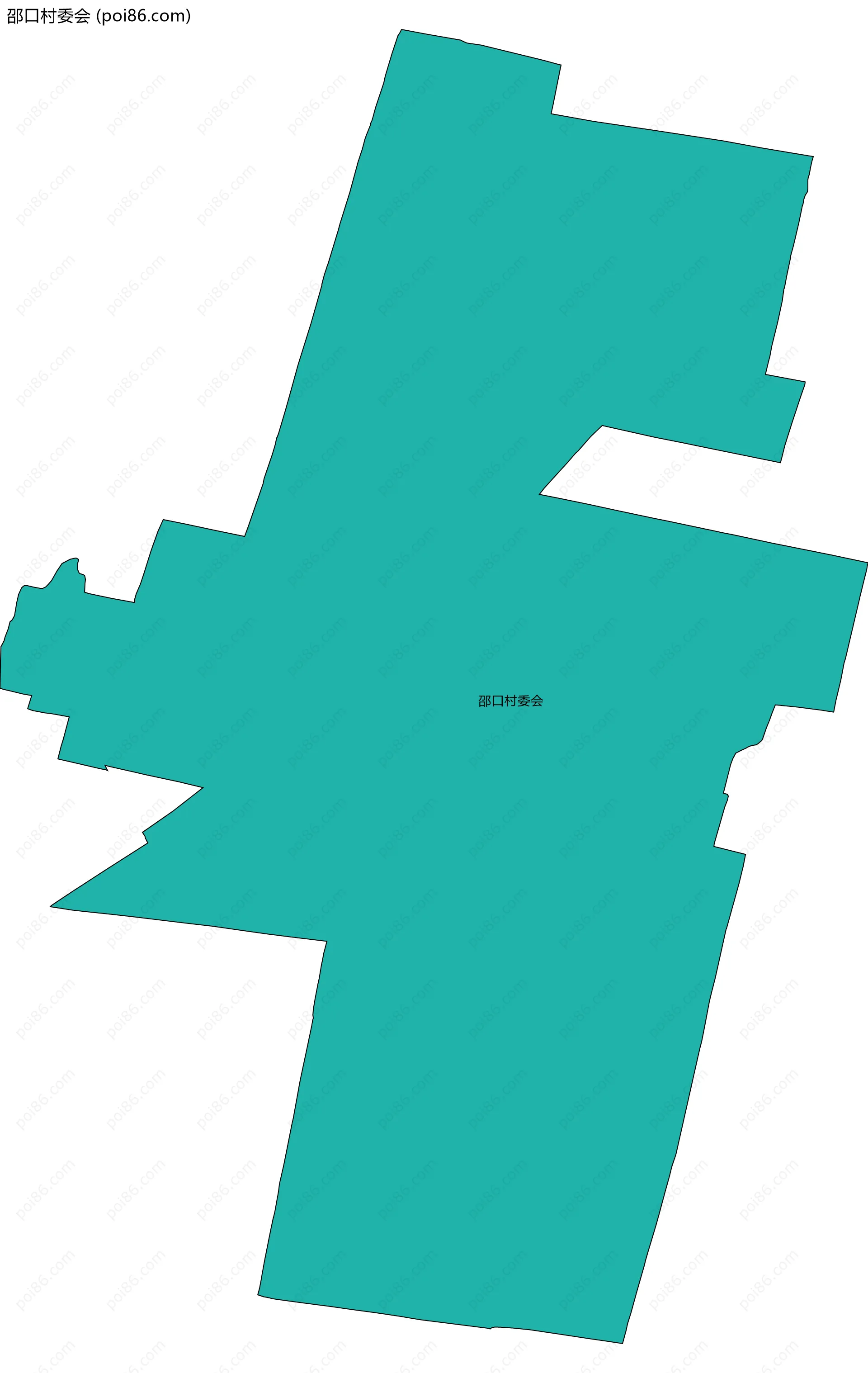 邵口村委会边界地图