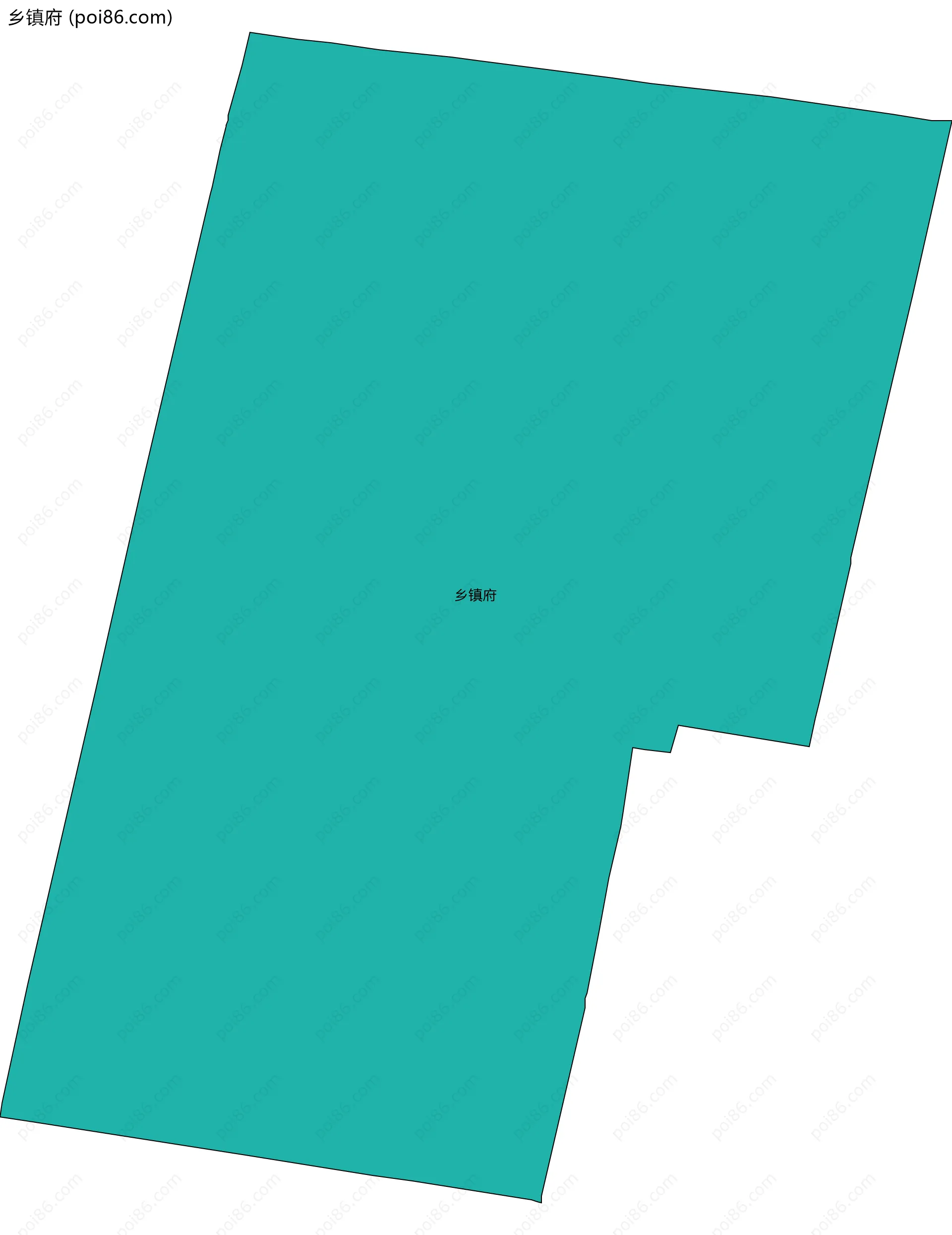 乡镇府边界地图