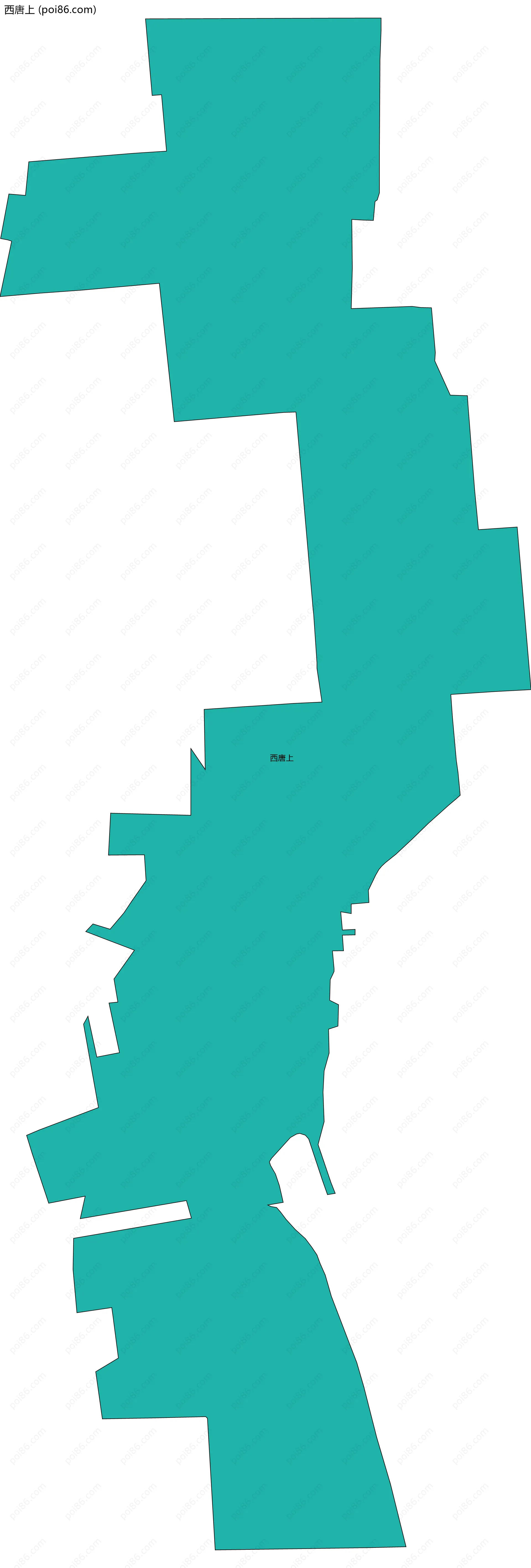 西唐上边界地图