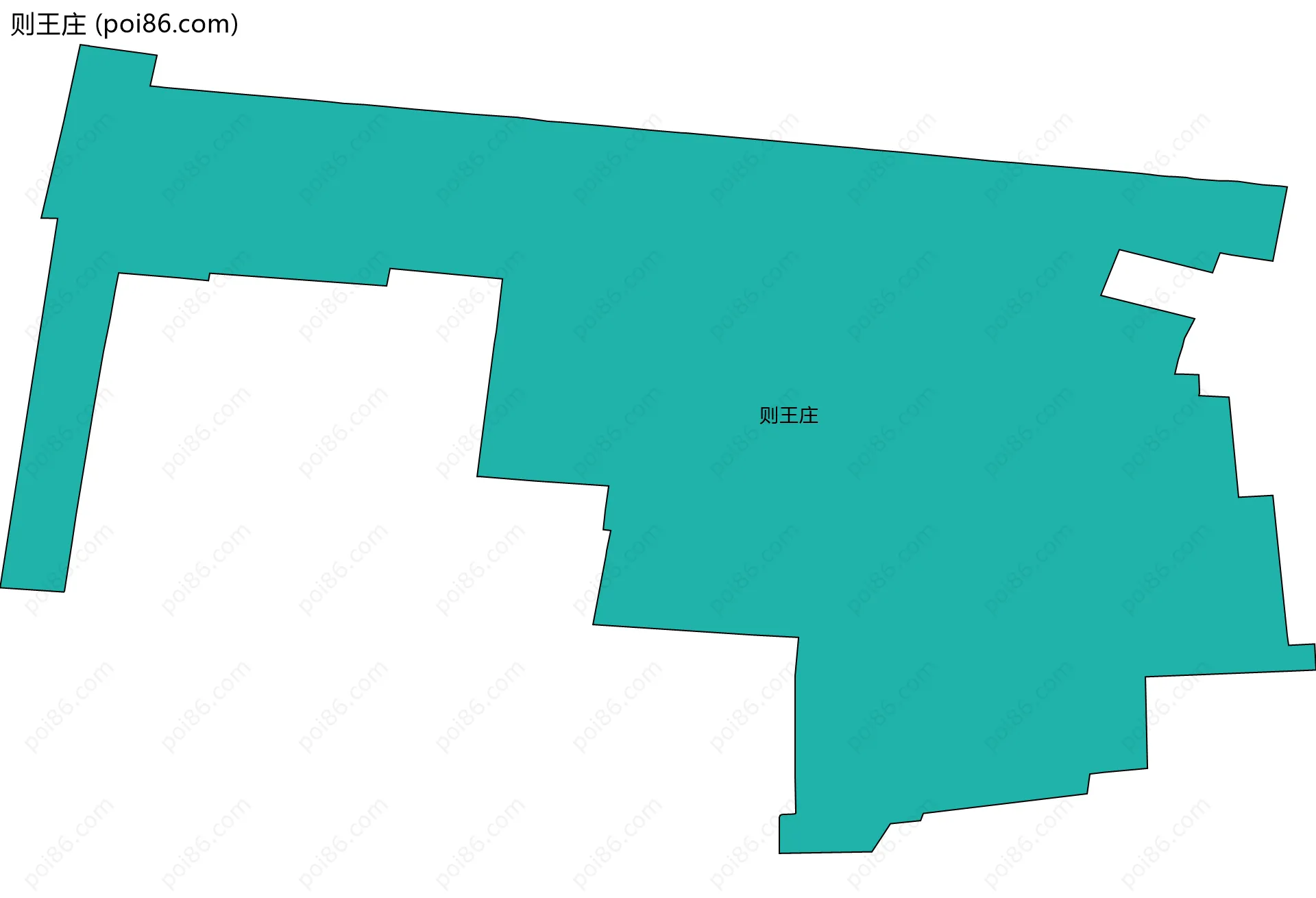 则王庄边界地图
