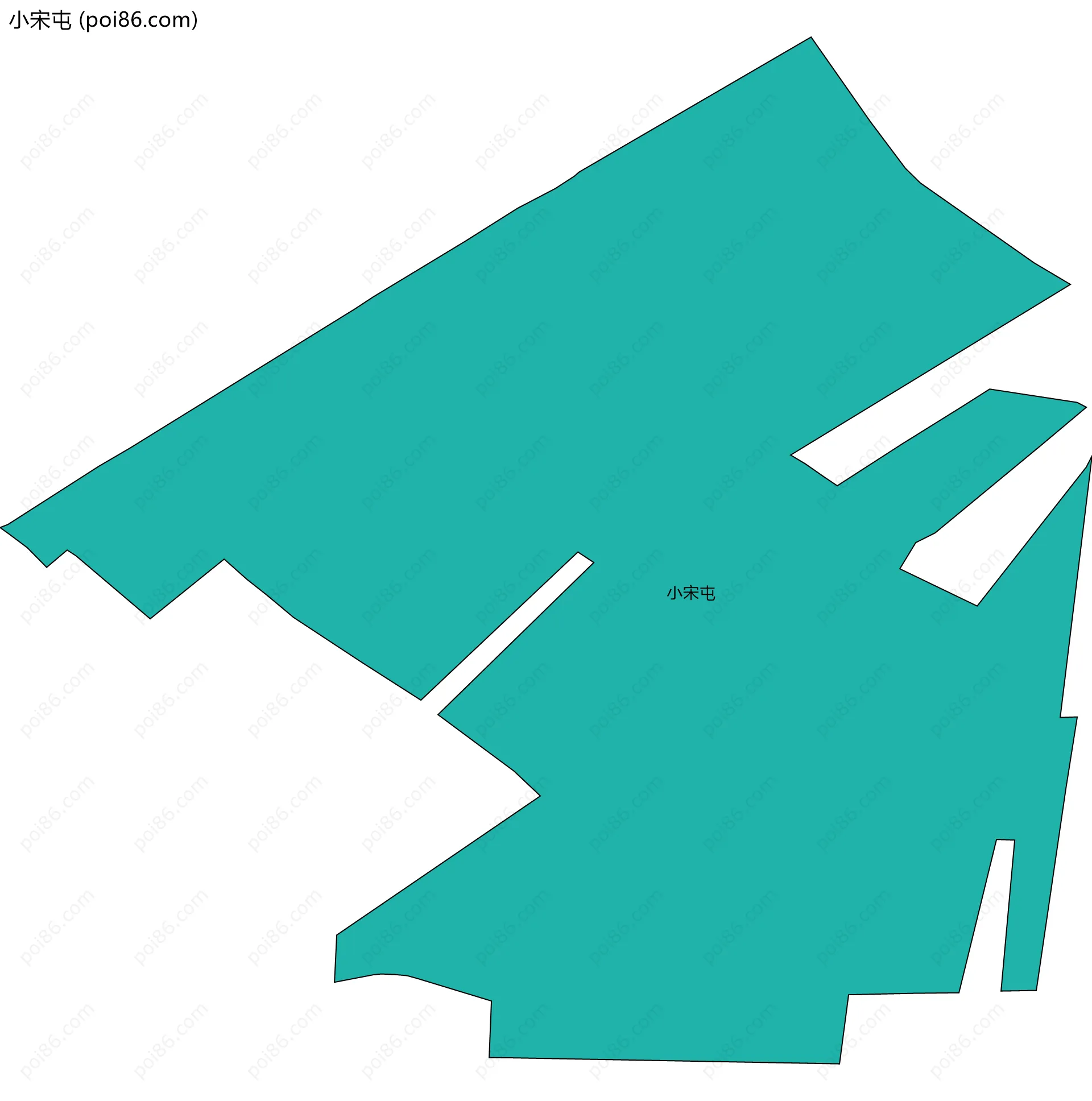 小宋屯边界地图