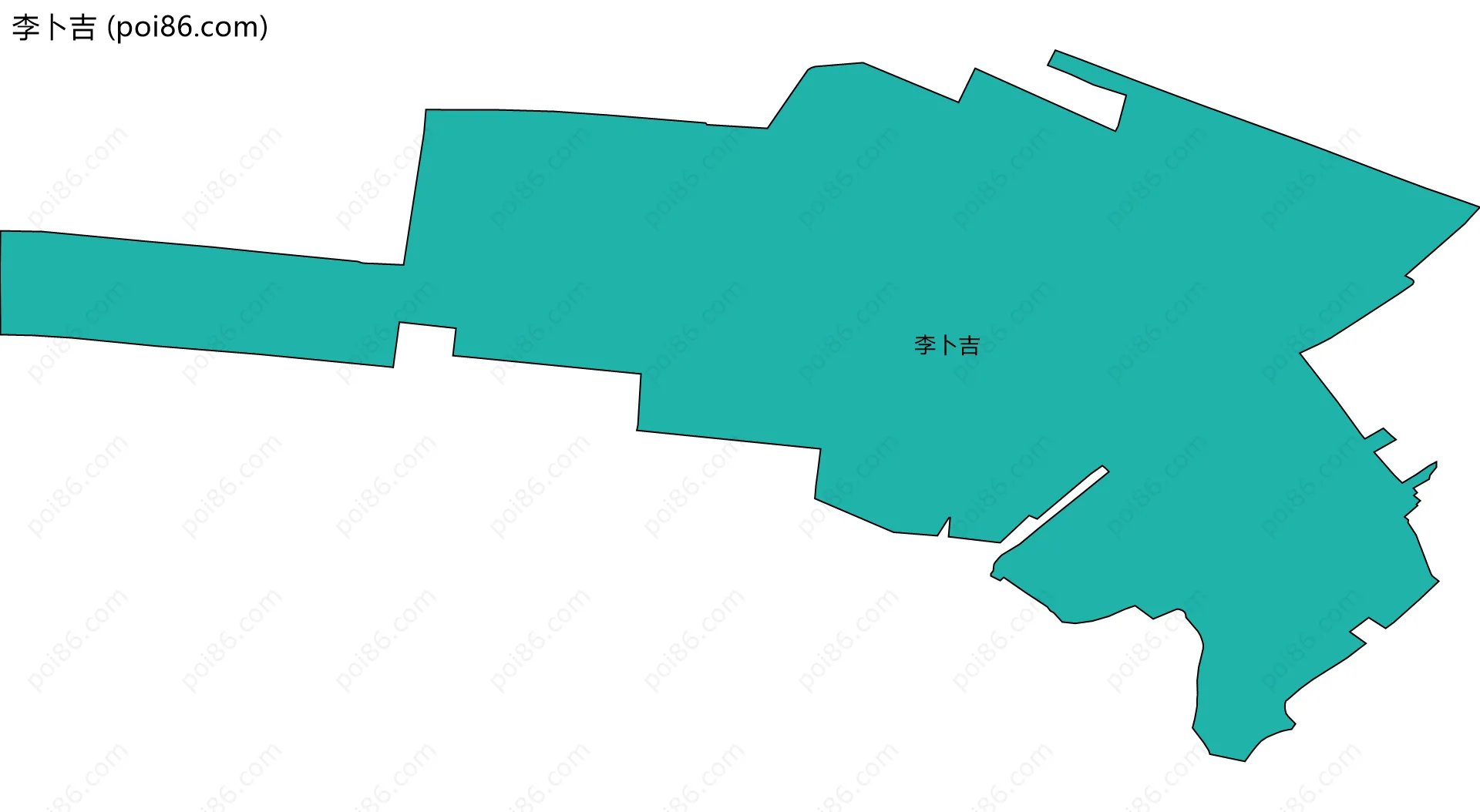 李卜吉边界地图