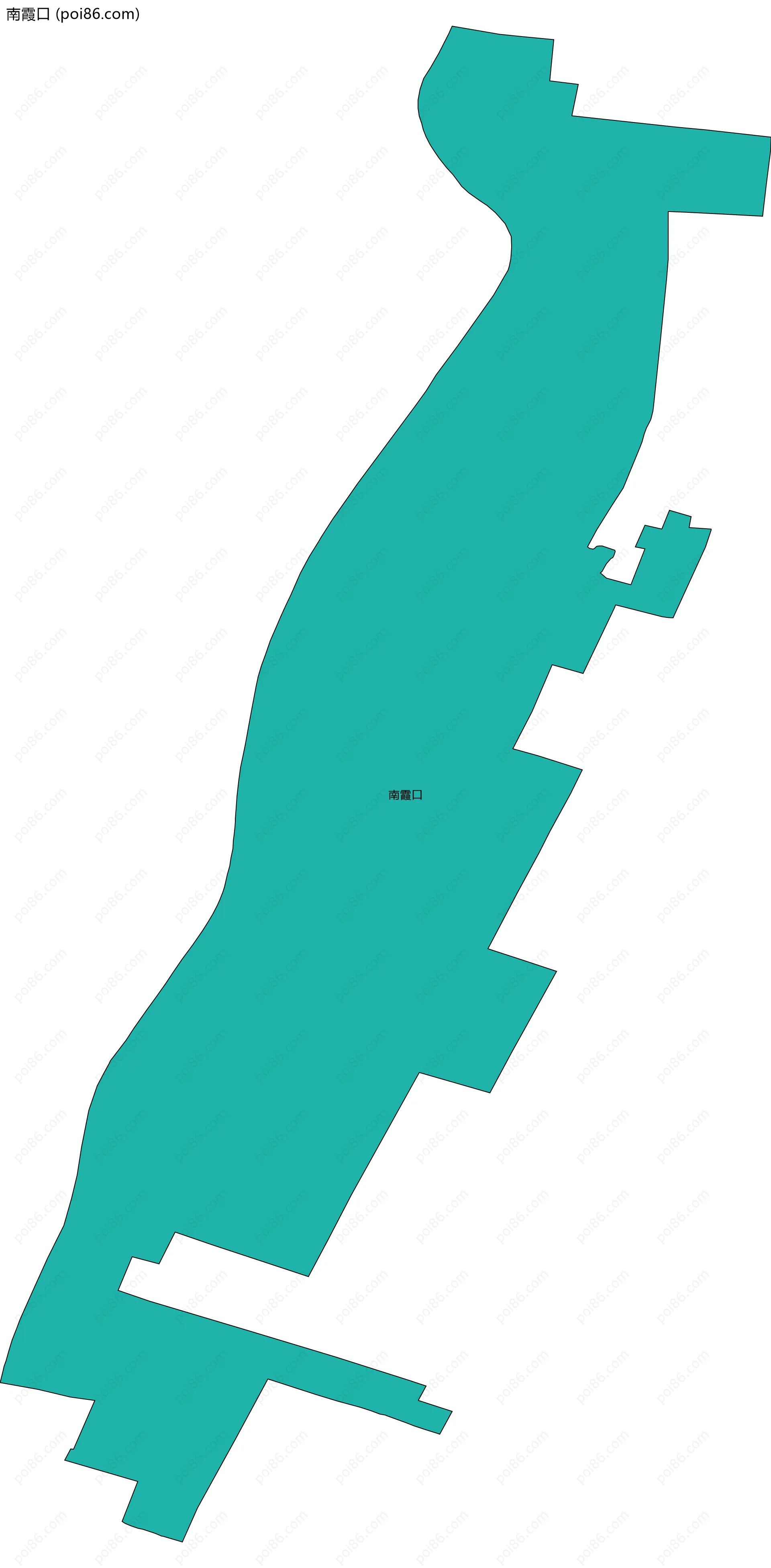 南霞口边界地图