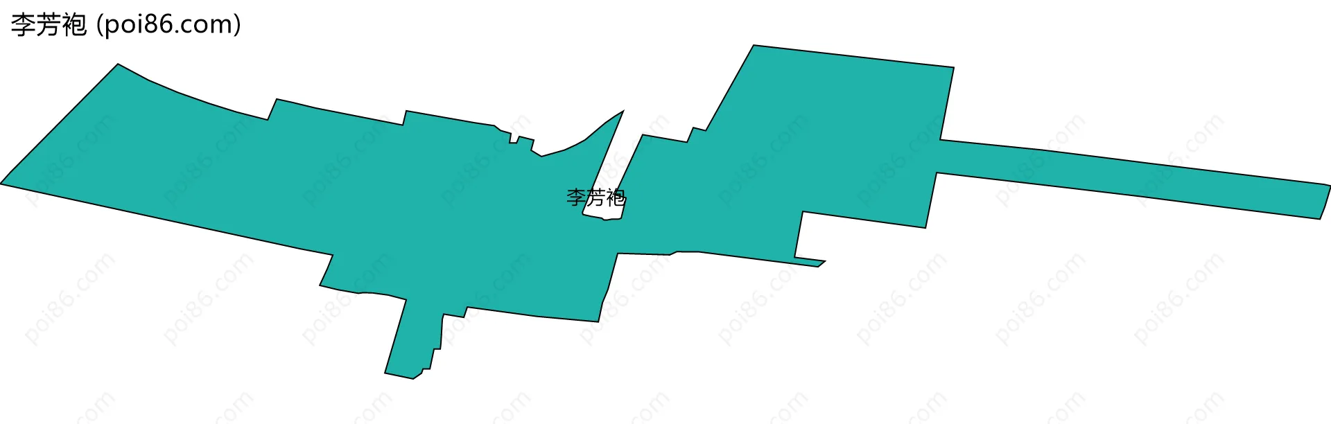 李芳袍边界地图