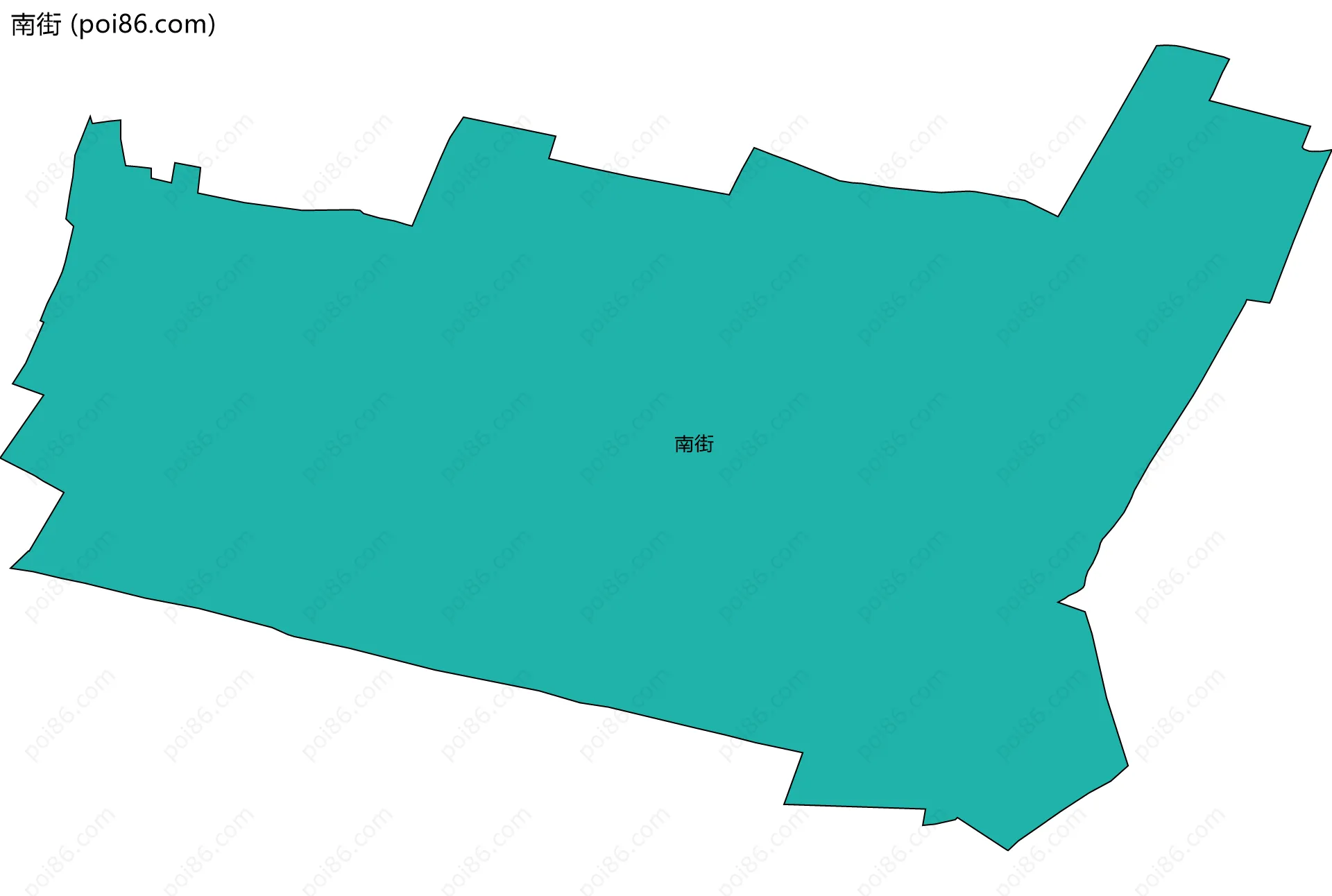 南街边界地图